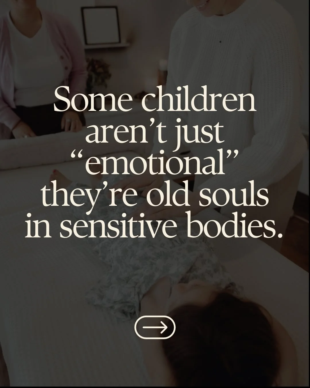 Many parents notice early on that their child seems unusually deep-feeling, intuitive, or &ldquo;wise beyond their years.&rdquo; People often call these kids sensitive old souls.. children who are emotionally perceptive, thoughtful + strongly affecte