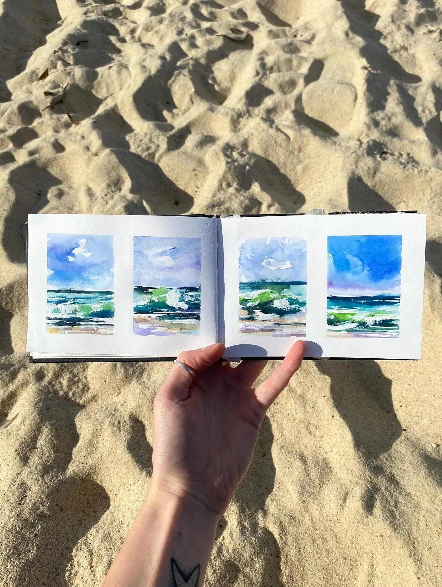 Light &bull; Air &bull; Salt &bull; Breath

The quality of light in Australia is a little different to the UK, somehow it seems brighter, and casts everything in a myriad of colour. The trees have cooler tones, and the sea is sometimes like a mirror 