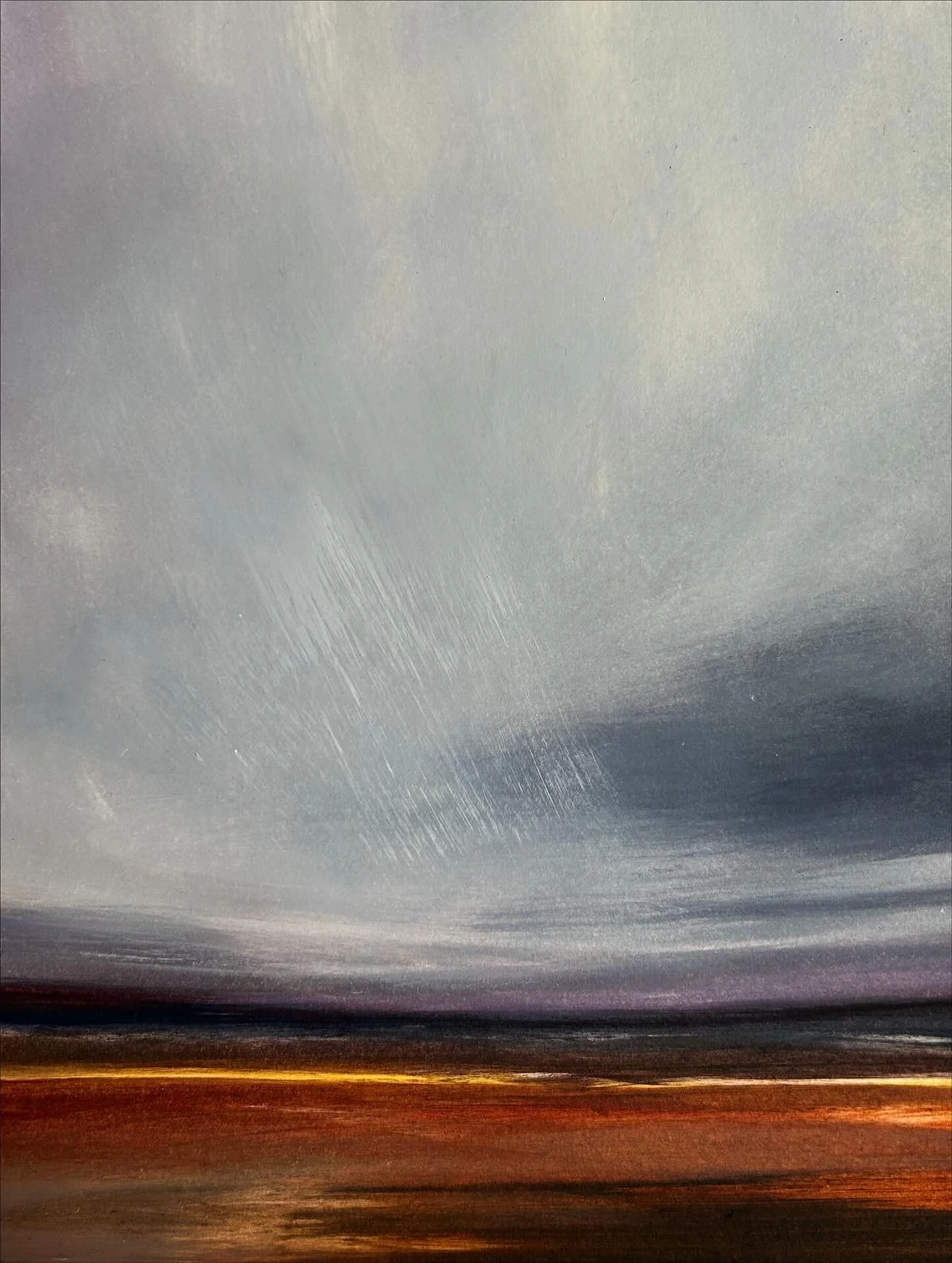 Another of the most recent pieces on paper, available on my website now. 🤍 Capturing the light in the darkest of spaces. 

Alight, original oil on paper, available mounted on high quality white mount-board and backing.