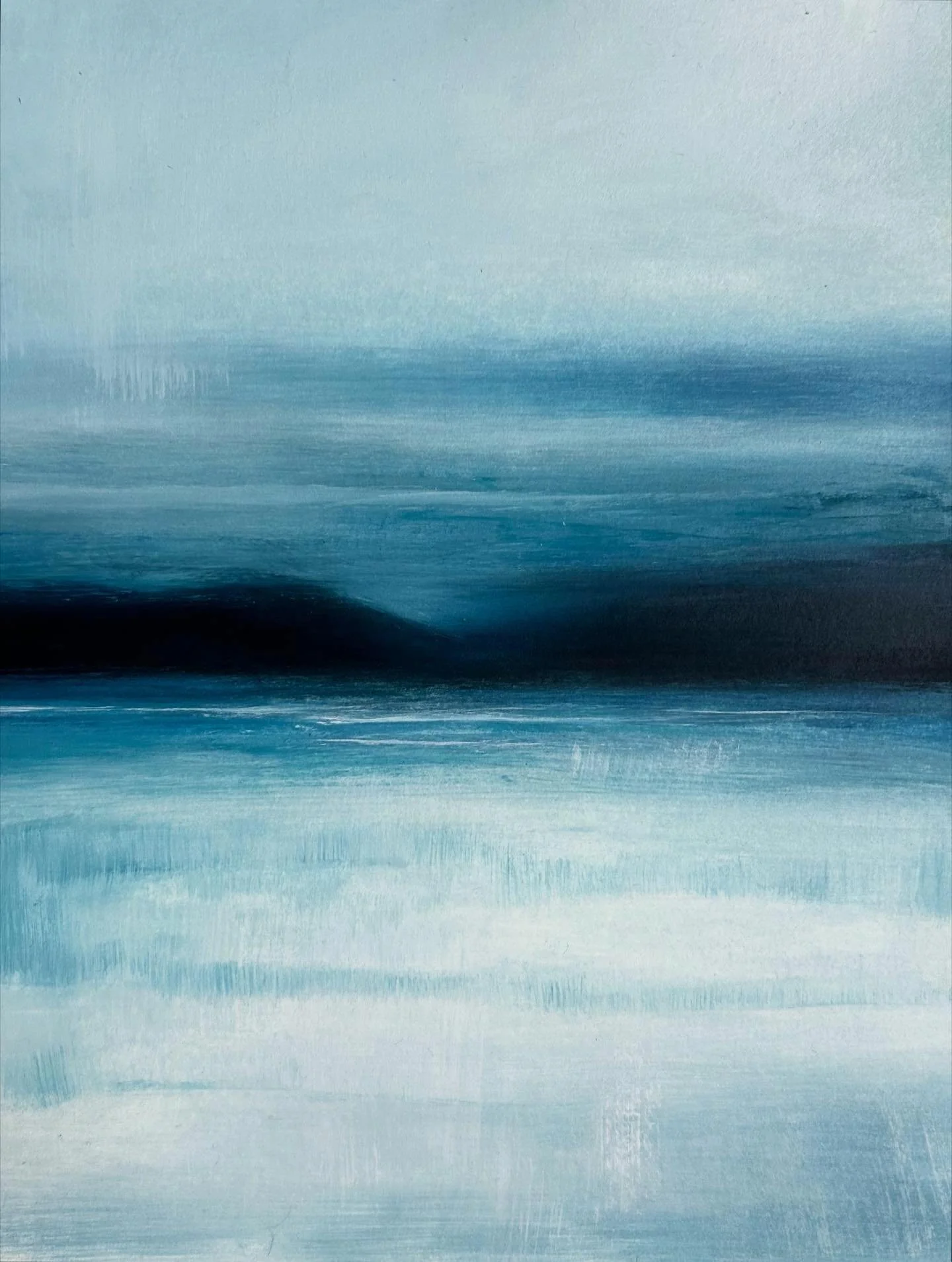 There&rsquo;s just something about winter light that I&rsquo;ve always found a little magic. A quietness, that feels like permission to settle and be still, just for a little while. 

Hush, oil on paper, available mounted on my website shop now. Link