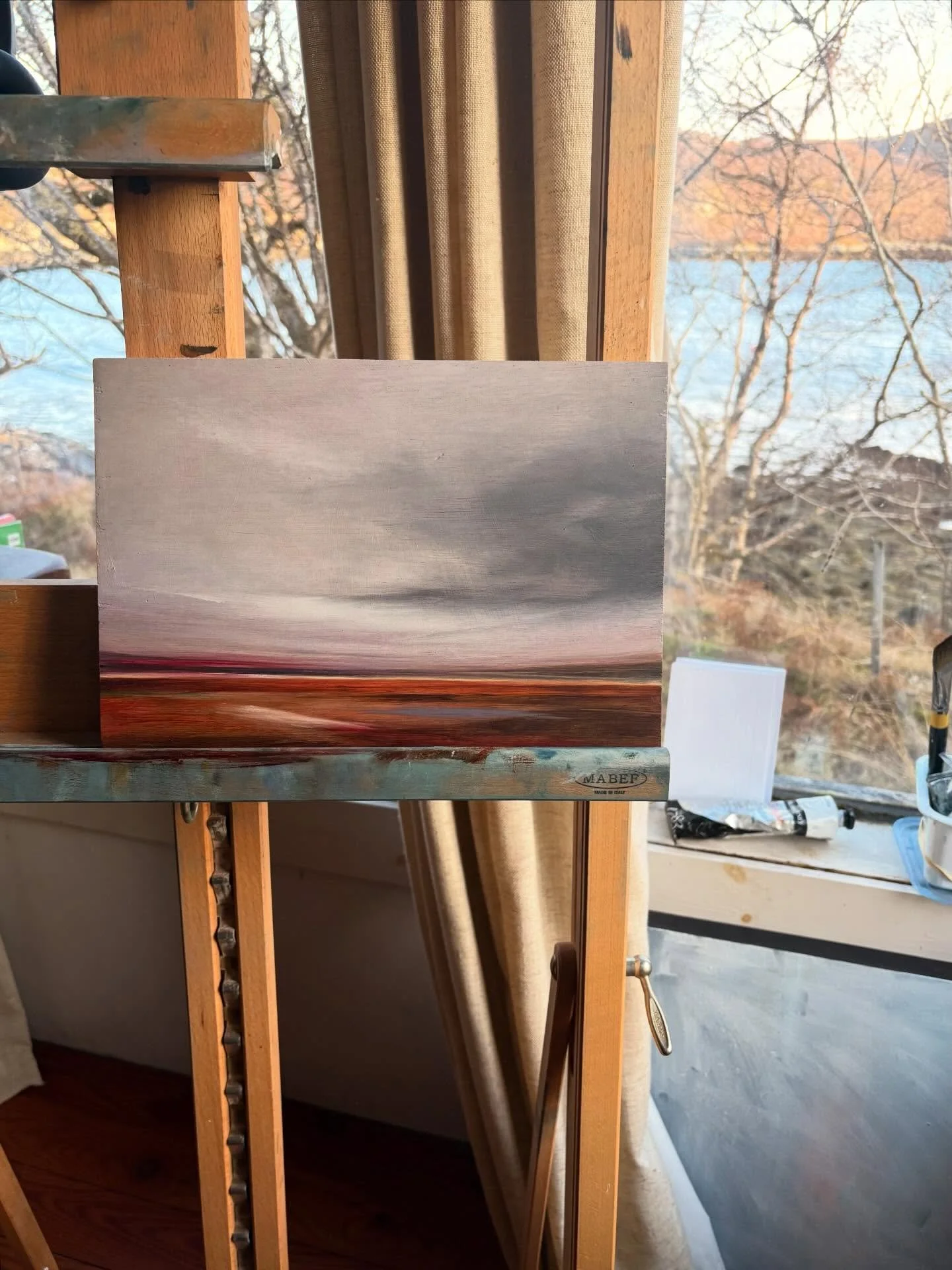 I&rsquo;m currently away for a short trip to Germany, finding a little peace in some different landscapes and some fresh dose of inspiration for my practise. 

Here&rsquo;s a painting on wood board from a few months ago. Finding the last of the richn