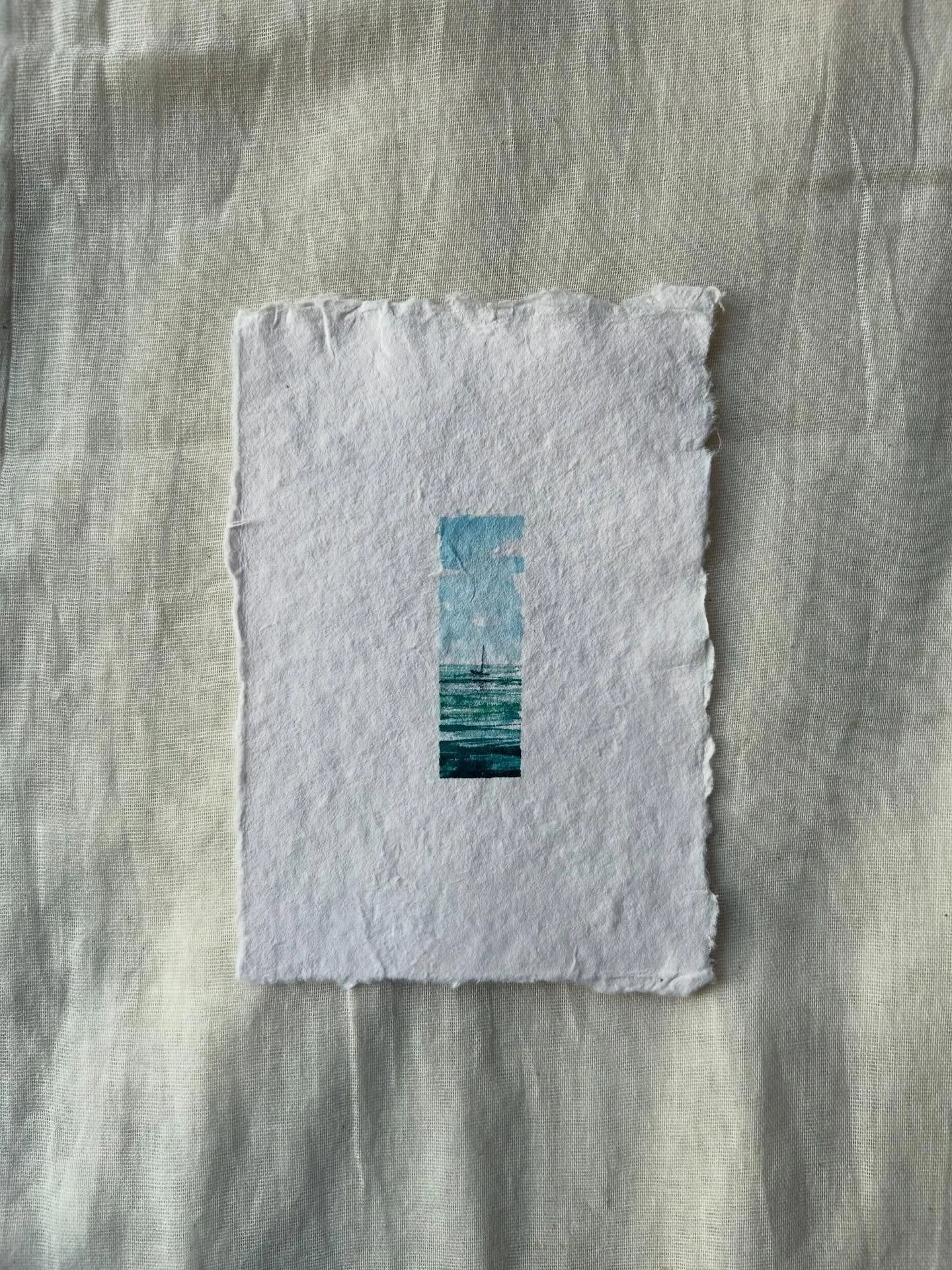 These blue skies have me dreaming of crystal aqua waters and adventures to new parts of the North West coast. 

The frost seems to be clinging on, but hope (and sun) is on the horizon 🌱 

Original watercolours on handmade cotton paper, available fro