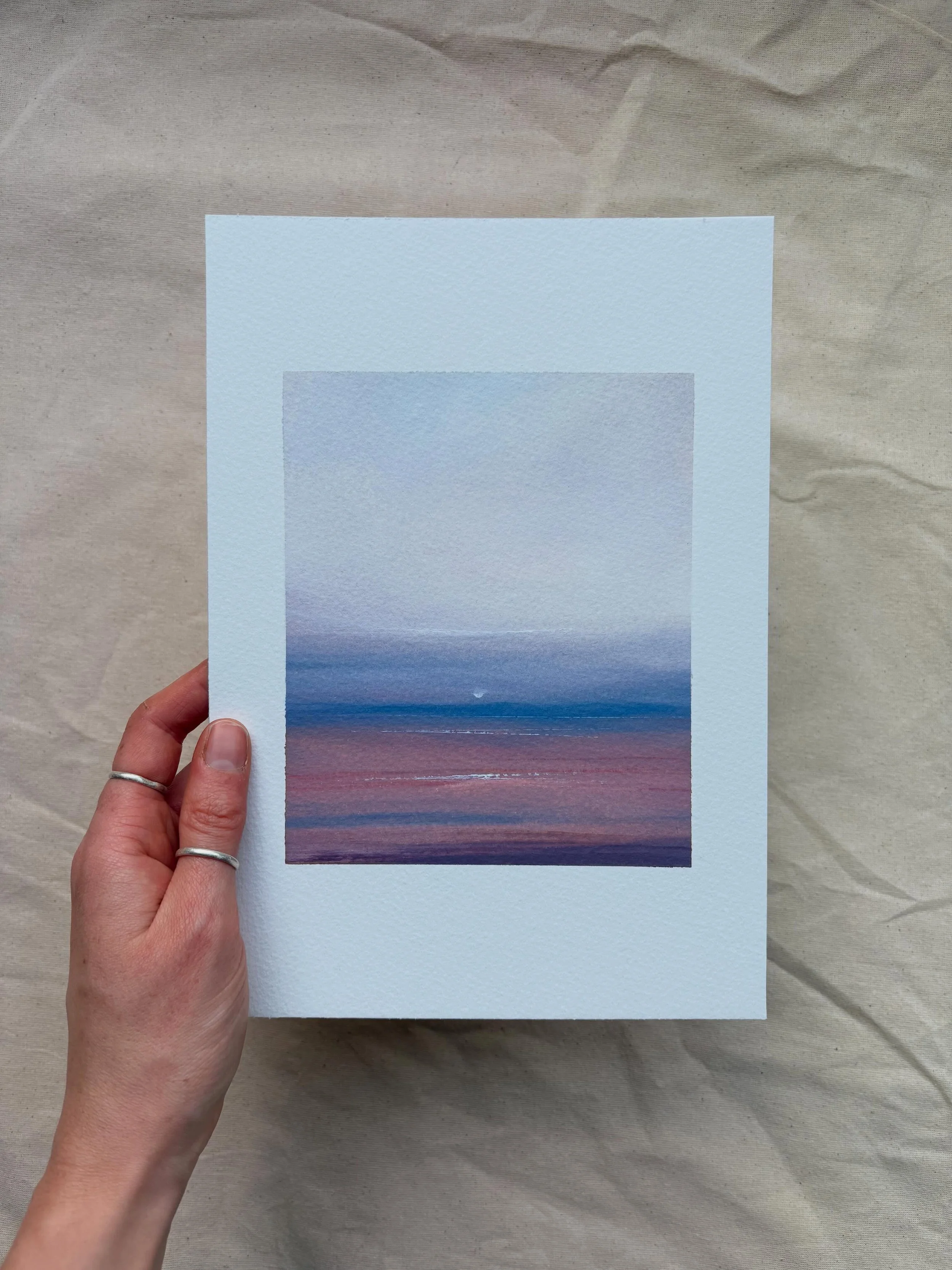 &lsquo;And suddenly it was just me and them. The rising dusk chorus filled the air like an invisible magic. Everything felt as soft as the delicate skies above me, as gentle as the rising twilight moon.&rsquo; 

Original oil paintings now available o