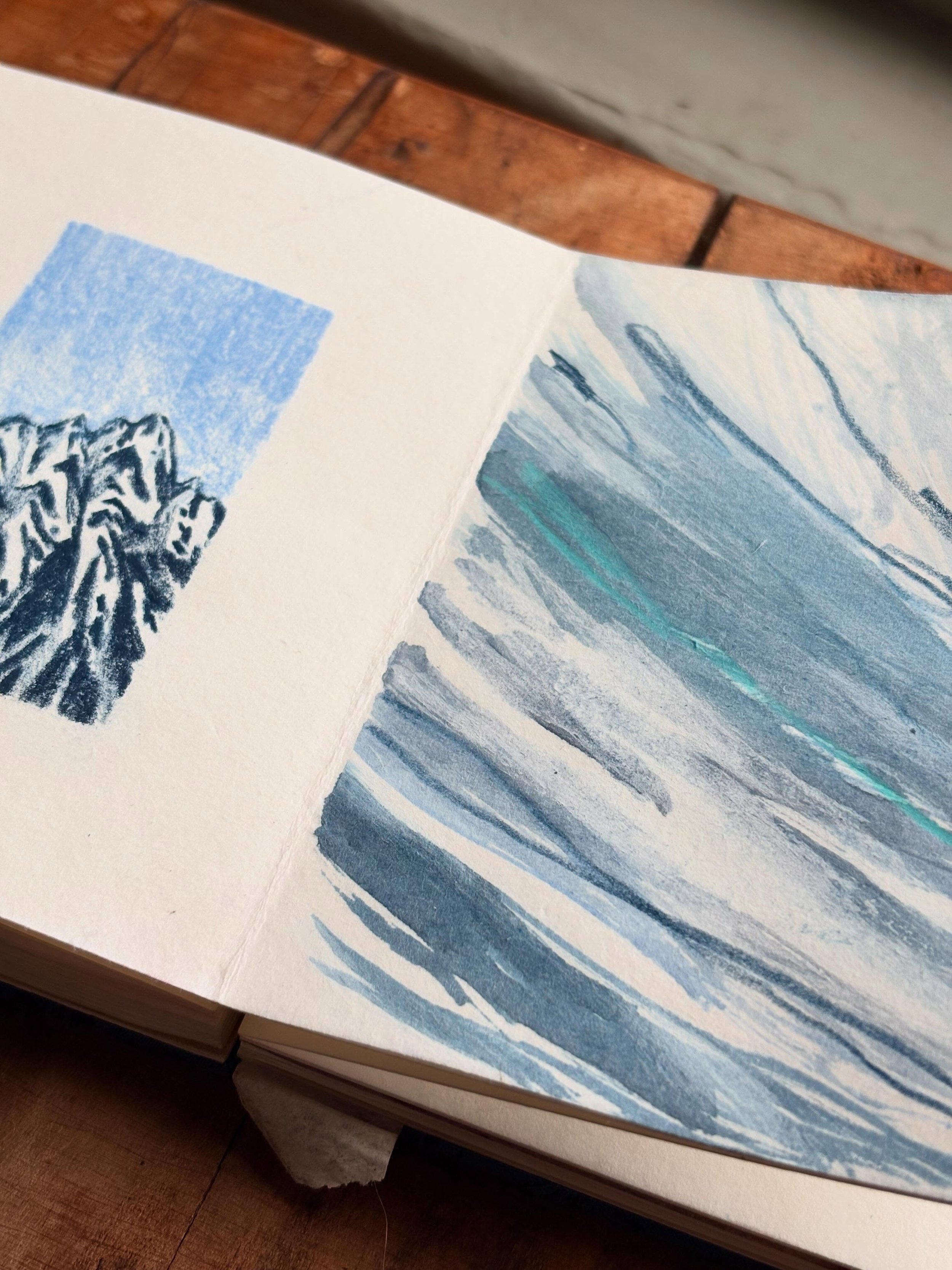 Sketches from Chamonix 🏔️ 

I was so lucky to be able to go and see the mountains I&rsquo;ve dreamed of seeing all my life last week, and I&rsquo;m still processing it! I grew up with mountains, but these were different monsters entirely, and I have
