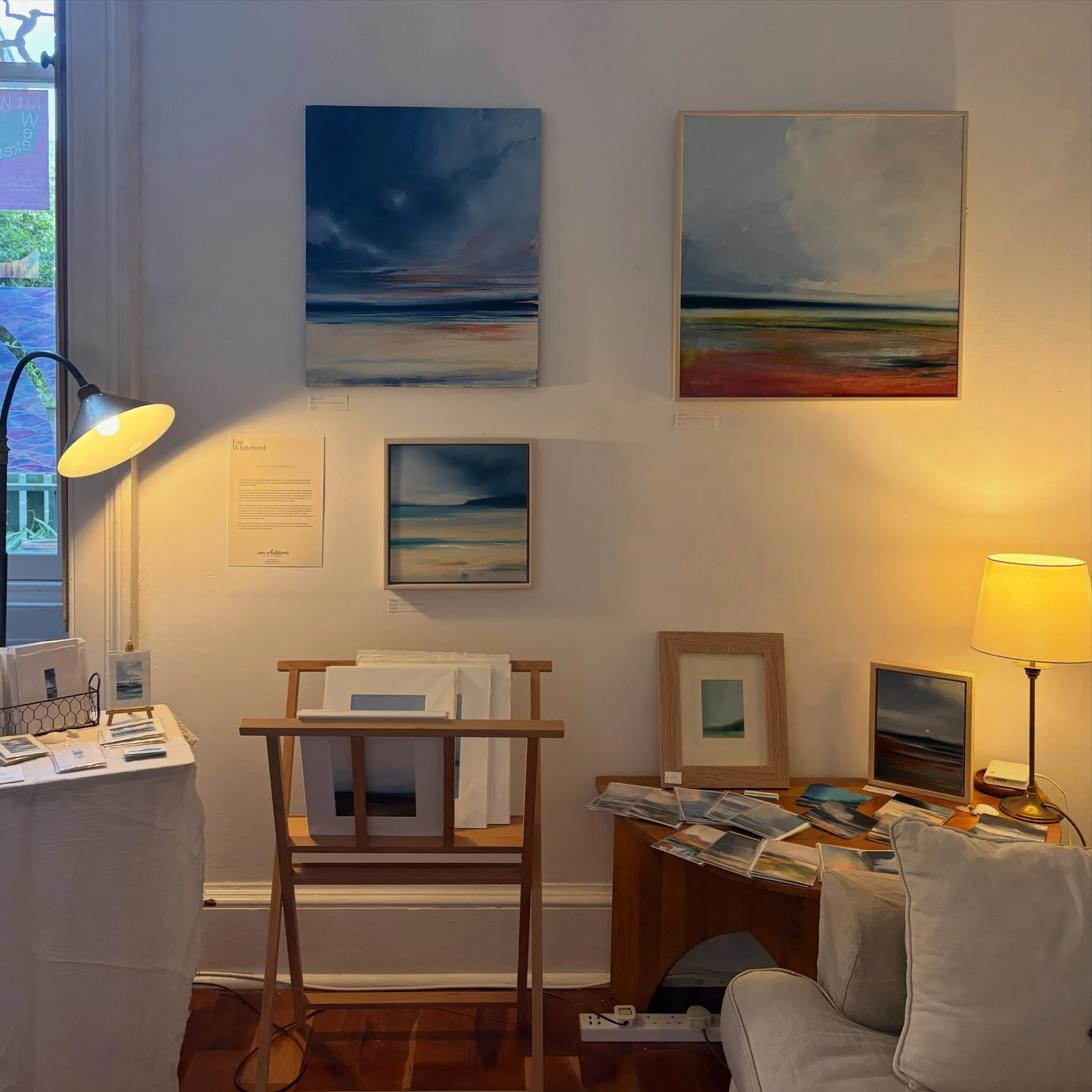 Last weekend I had the privilege of showing my work alongside the wonderful Sheila Maclean for the Art Walk Porty event in Edinburgh. 

It was a great couple of weekends, with lots of people coming by to view our work. Thank you so much to everyone w