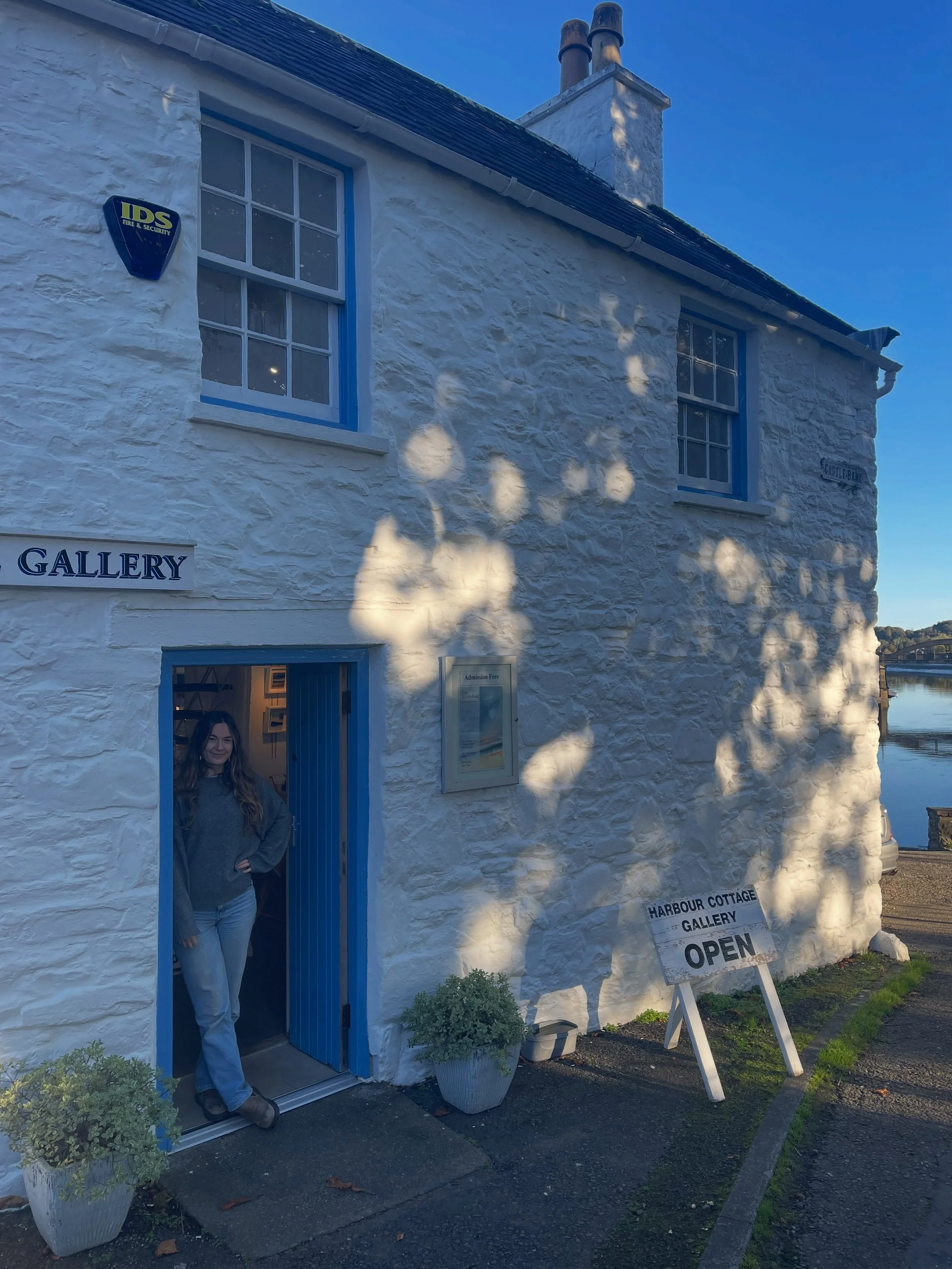 Wow, what a week 🤍

Last week was my solo exhibition, The Places Between Land and Light, that I curated and ran myself at the wonderful Harbour Cottage Gallery in Kirkcudbright! 

This year was full of ups and downs, and honestly, beforehand a lot o