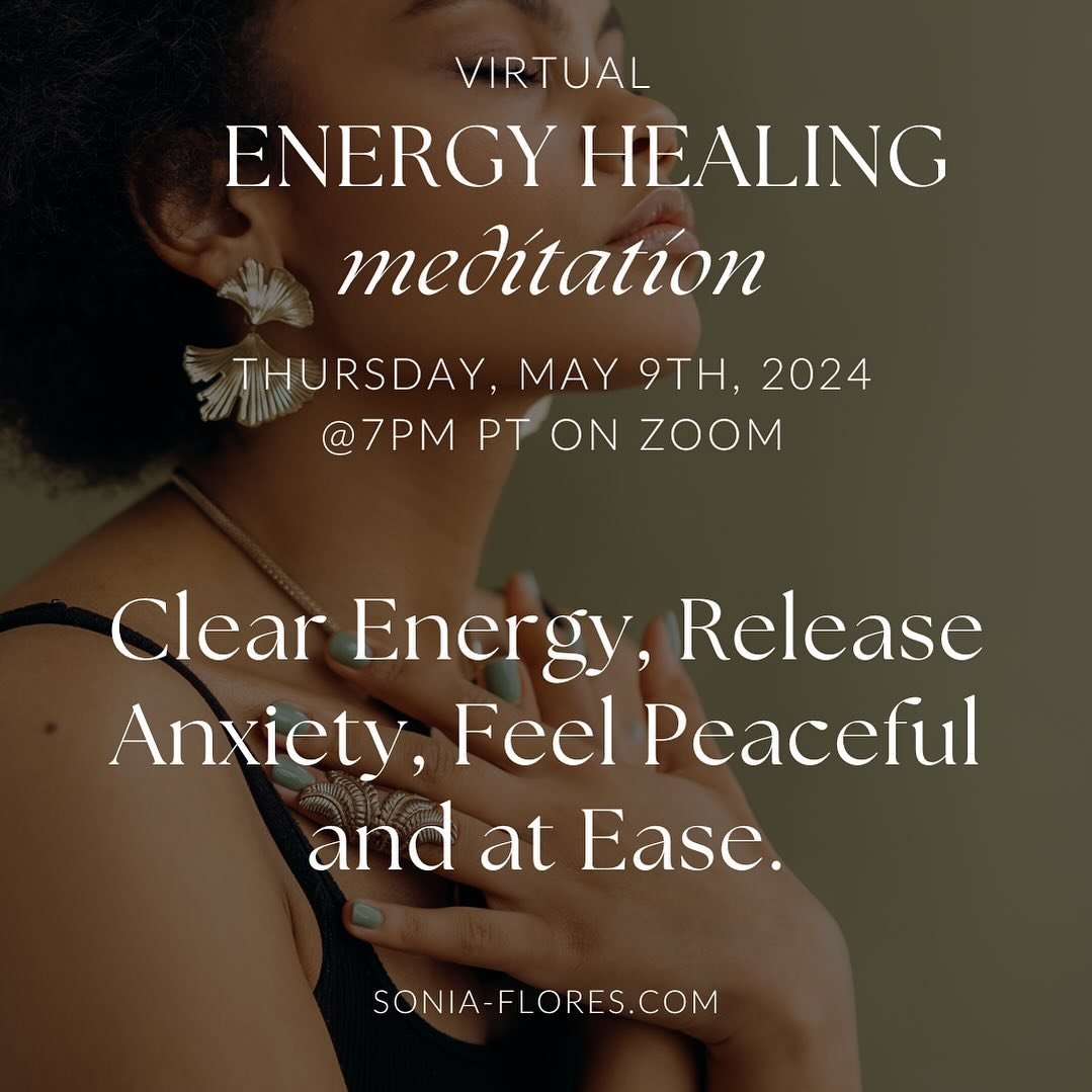The energy is moving very fast and many are feeling anxiety.
 
I invite you to join me for a virtual energy healing circle to clear energy, release anxiety and feel peaceful and at ease.
 
This session promises to be a serene, meditative experience t
