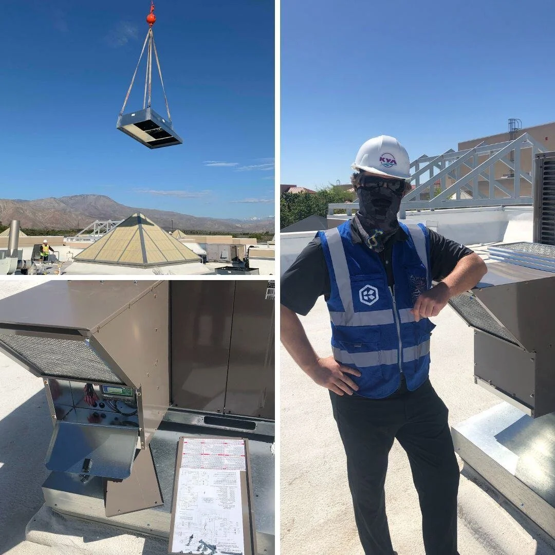 Stay Cool, Stay Warm, Stay Green with KYA! 

At KYA, we're proud to offer energy-efficient, cost-effective HVAC solutions designed to keep your spaces comfortable all year round. Whether you're managing a school, office building, or commercial proper