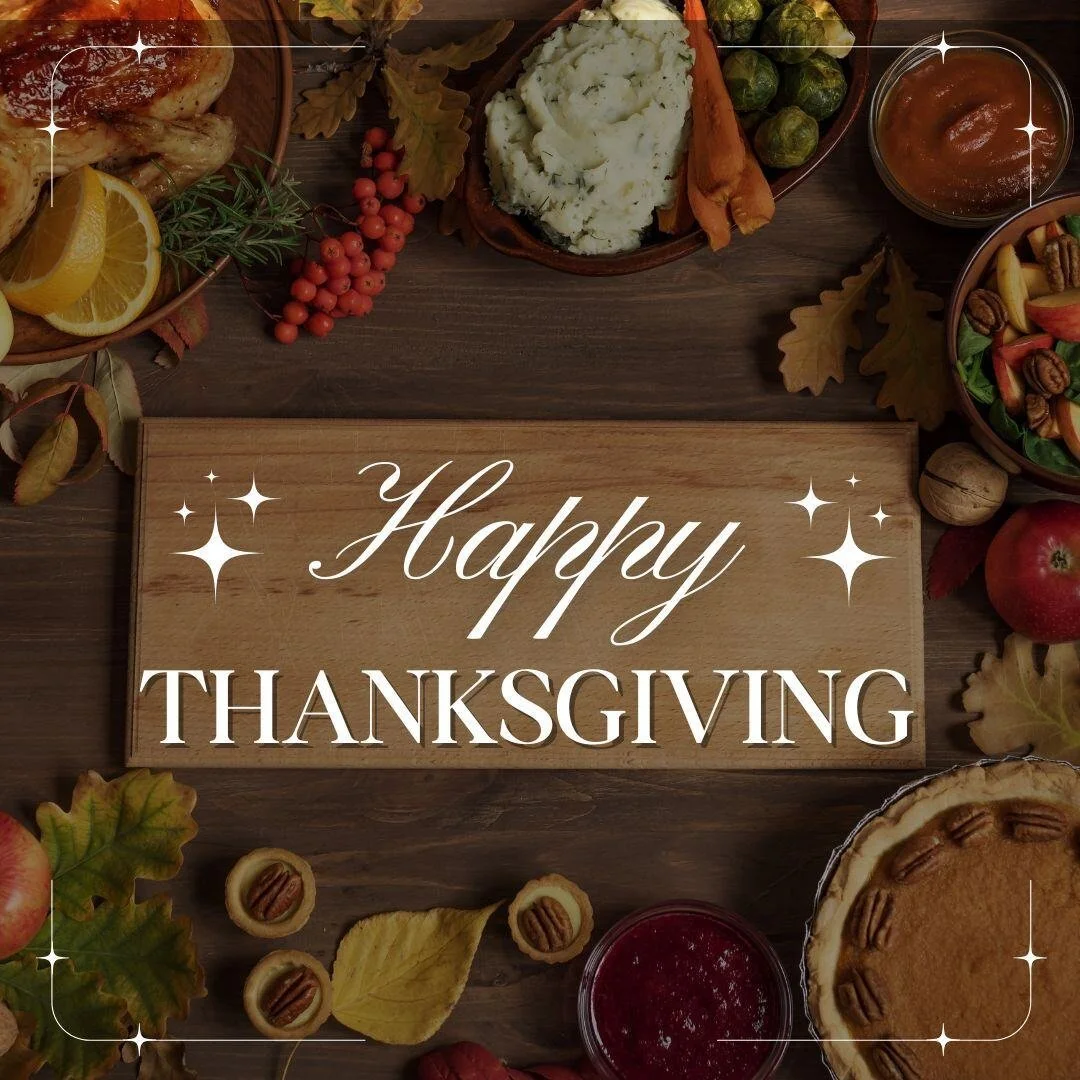 Today, we gather with full hearts (and soon, full plates!) to celebrate gratitude, togetherness, and the little joys that make life beautiful. Whether you're with family, friends, or enjoying a cozy moment of reflection, may your day be filled with w