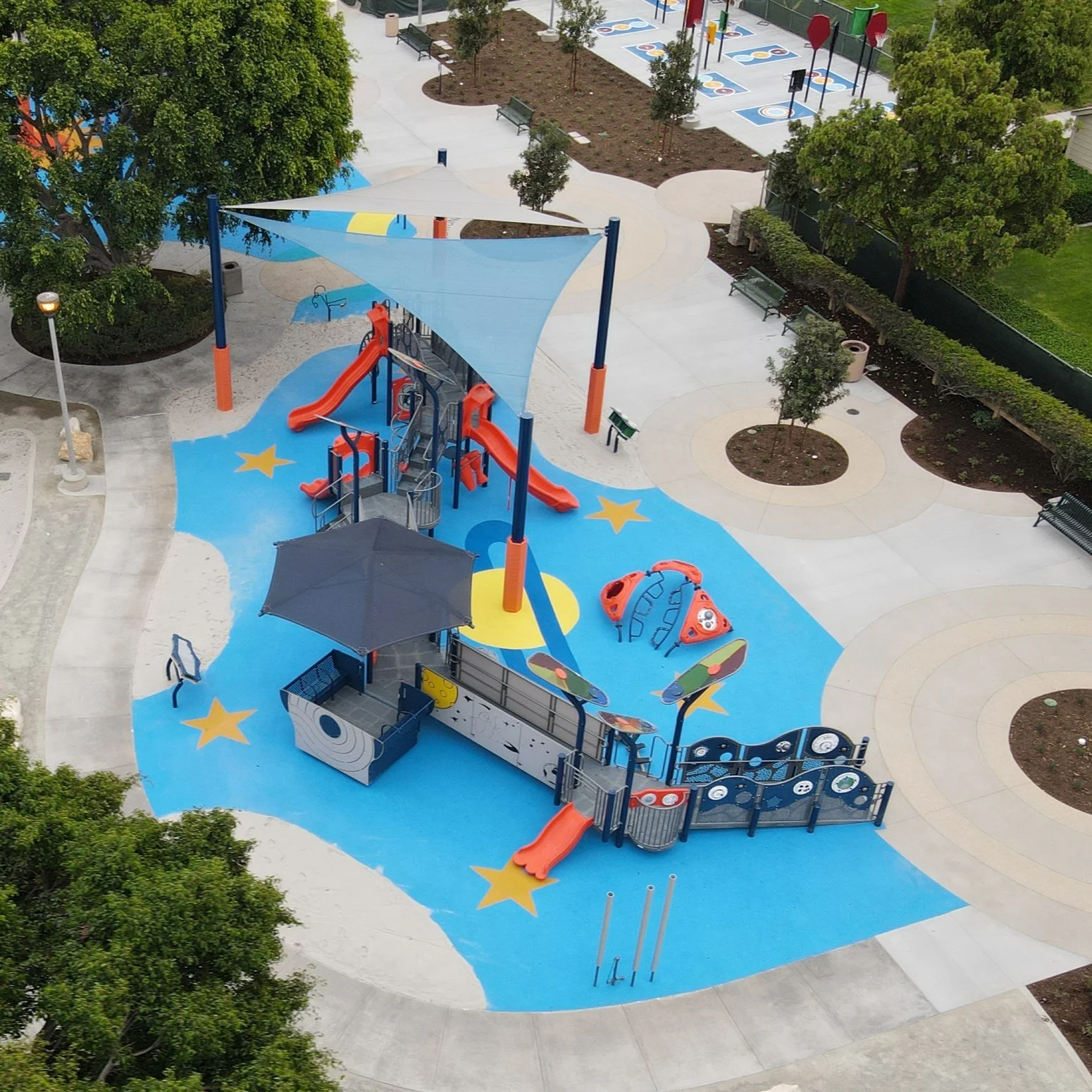 Inclusive designs also help build confidence and physical, cognitive and social skills in children with disabilities by providing appropriate challenges and opportunities for growth. KYA's team of experts can help guide you to pick the best equipment