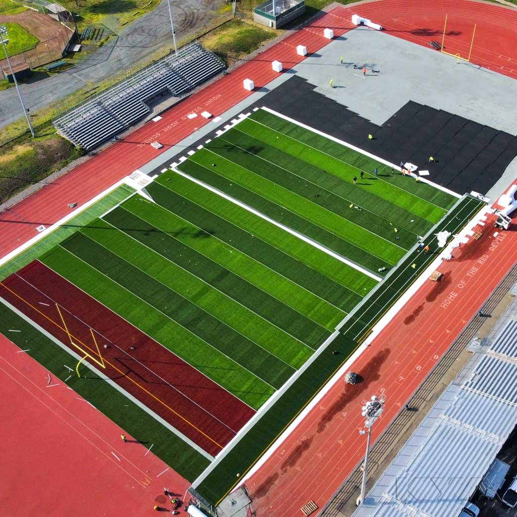 #3 on our countdown is our field project in Northern California at Mt. Diablo!

The newly completed upgrades involve new surfacing on both the multi-purpose synthetic turf field and synthetic track areas, and was constructed with our partners at The 