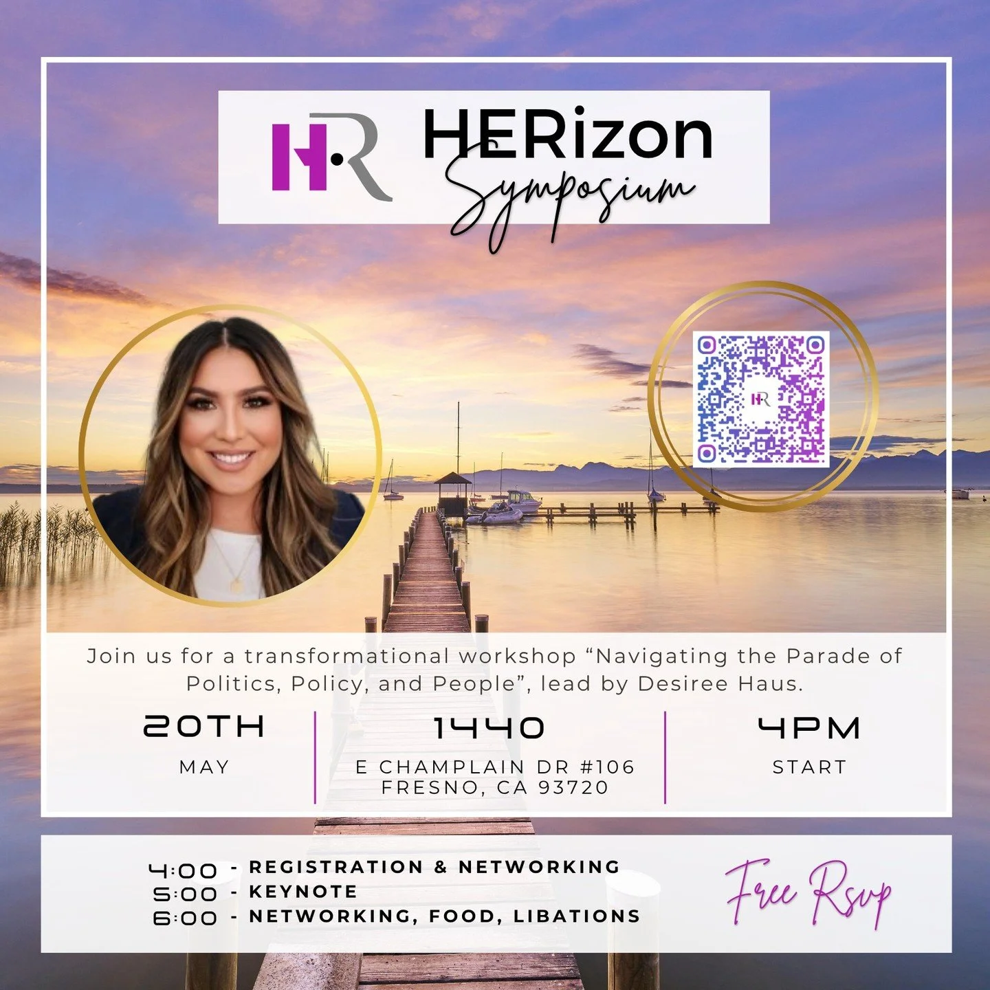 HERizon is about creating space for connection, growth, and real conversations.

This May, HERizon is coming to Fresno with a symposium event designed to bring people together, build relationships and share ideas that can support personal and profess