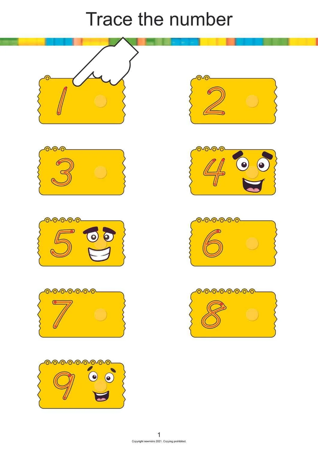 Free Math worksheets for kindergarten - Counting 3-6 years