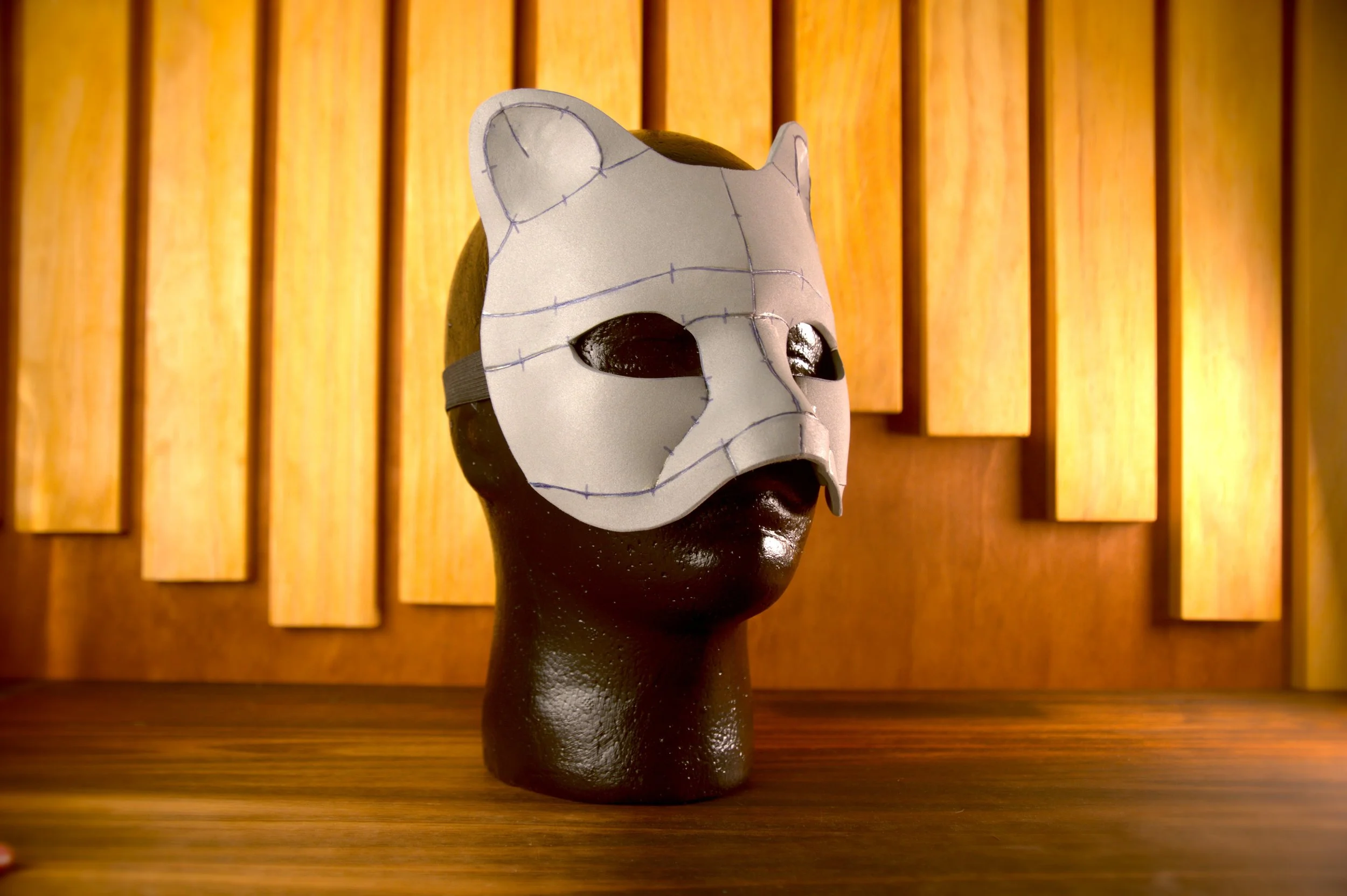 Cat Bear foam masquerade mask pattern