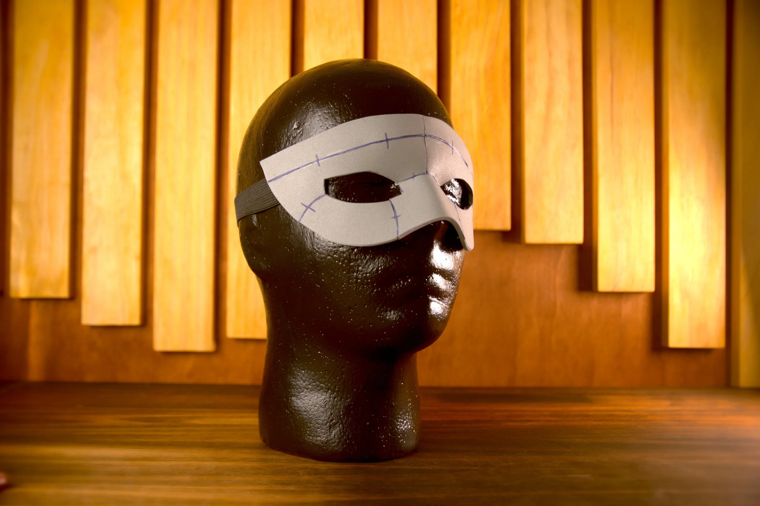 Venetian foam masquerade mask pattern