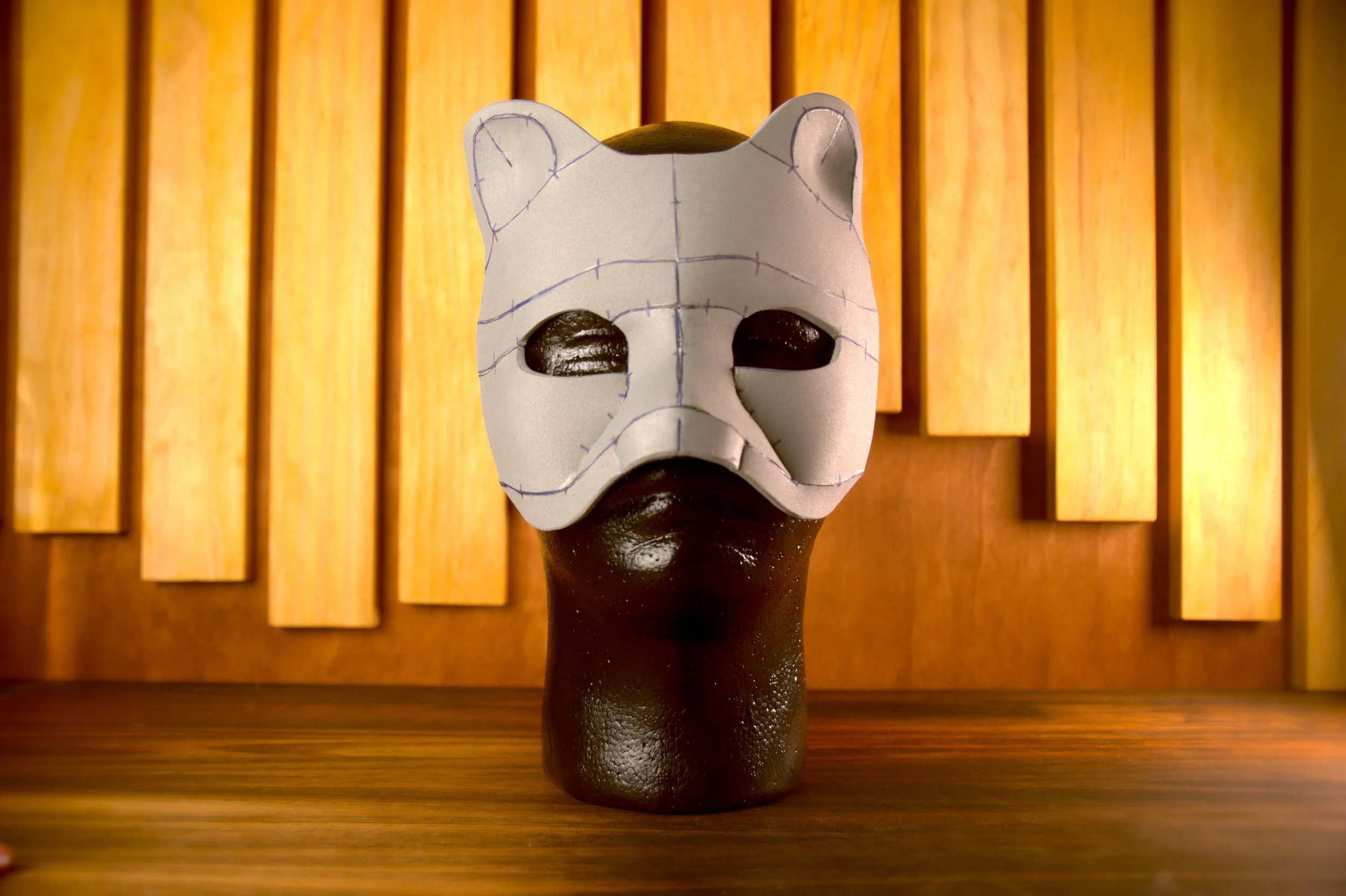Cat Bear foam masquerade mask pattern