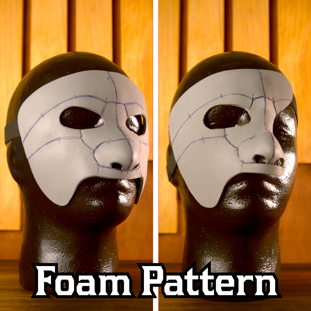 Phantom Three Quarter Mask Foam Pattern