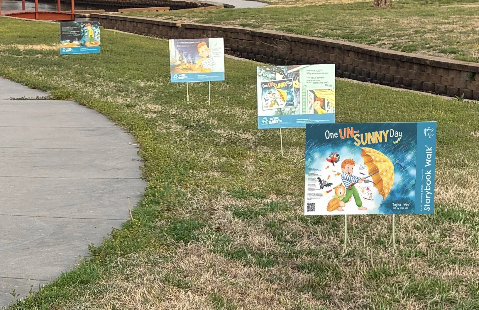 One Un-Sunny Day on Coroplast signs in North Newton, KS