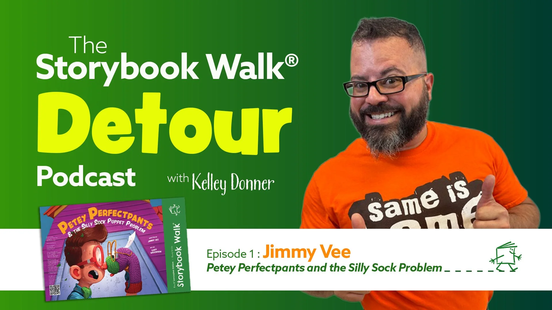 Thumbnail of The Storybook Walk Detour Podcast with Jimmy Vee - Petey Perfectpants