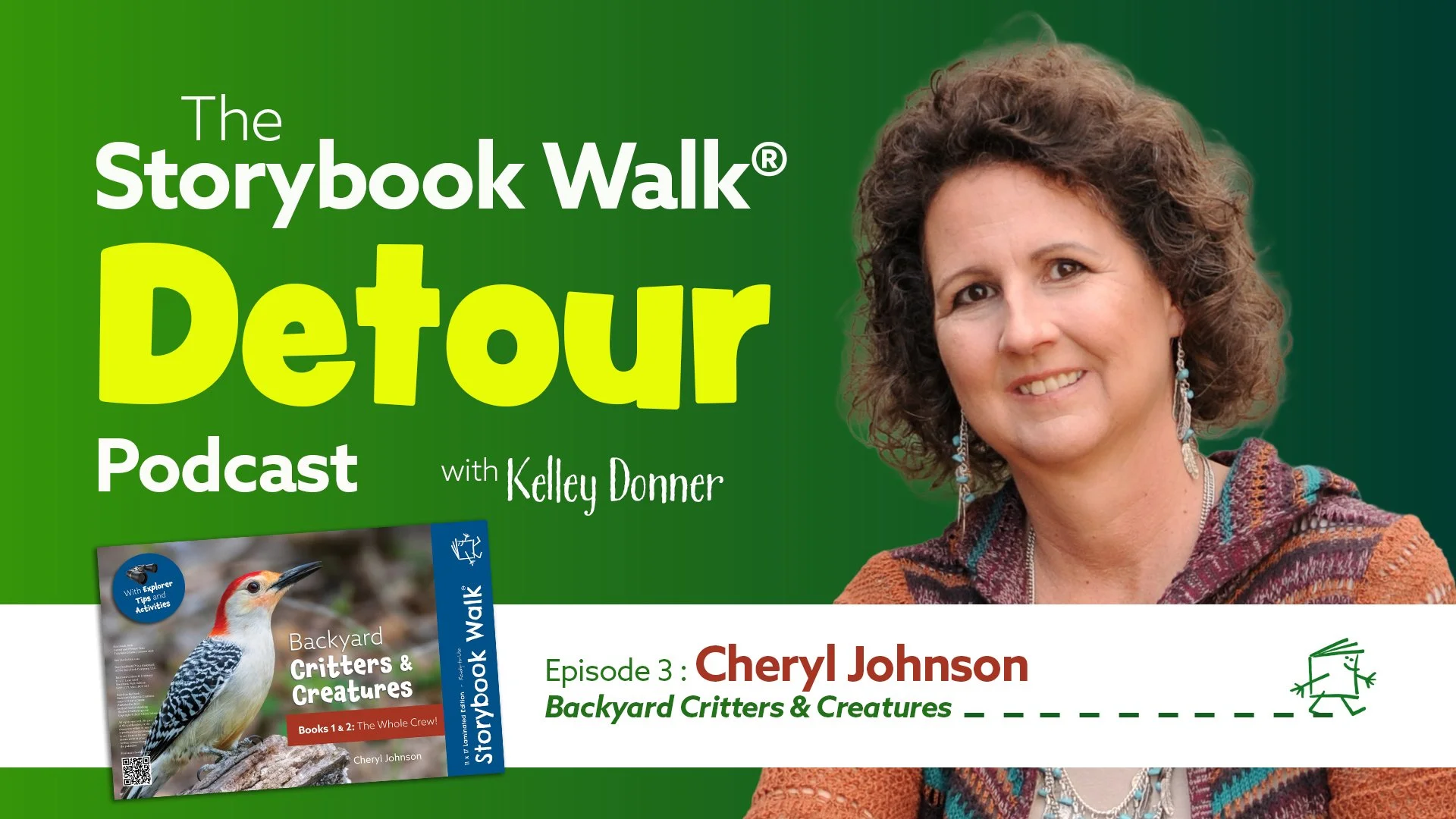 Thumbnail of The Storybook Walk Detour Podcast with guest Cheryl Johnson