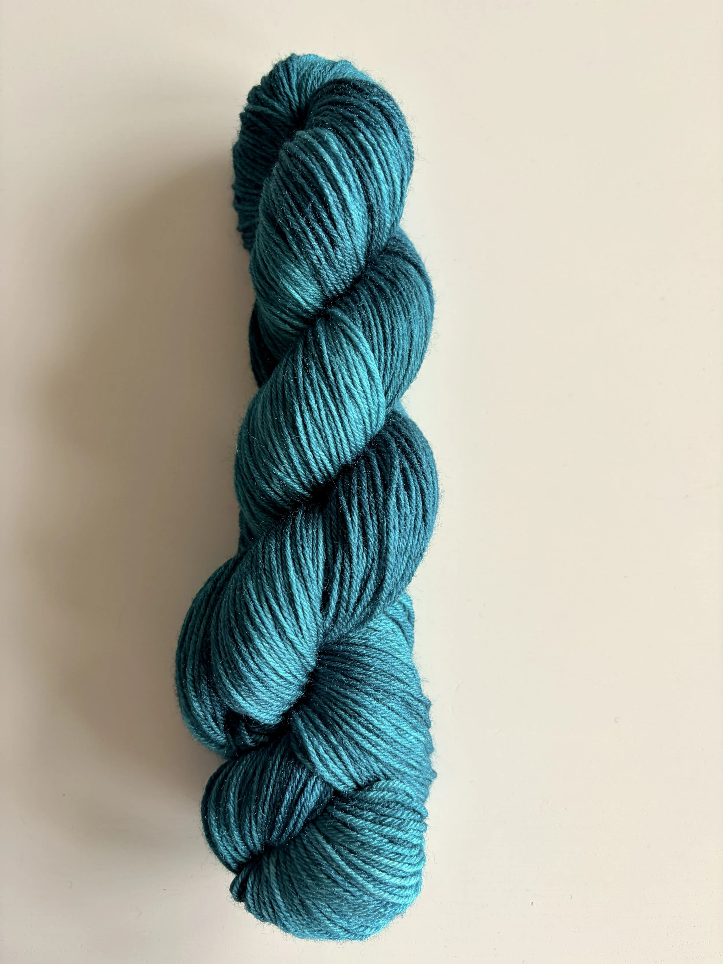 Blauer Turmalin Merino Seide
