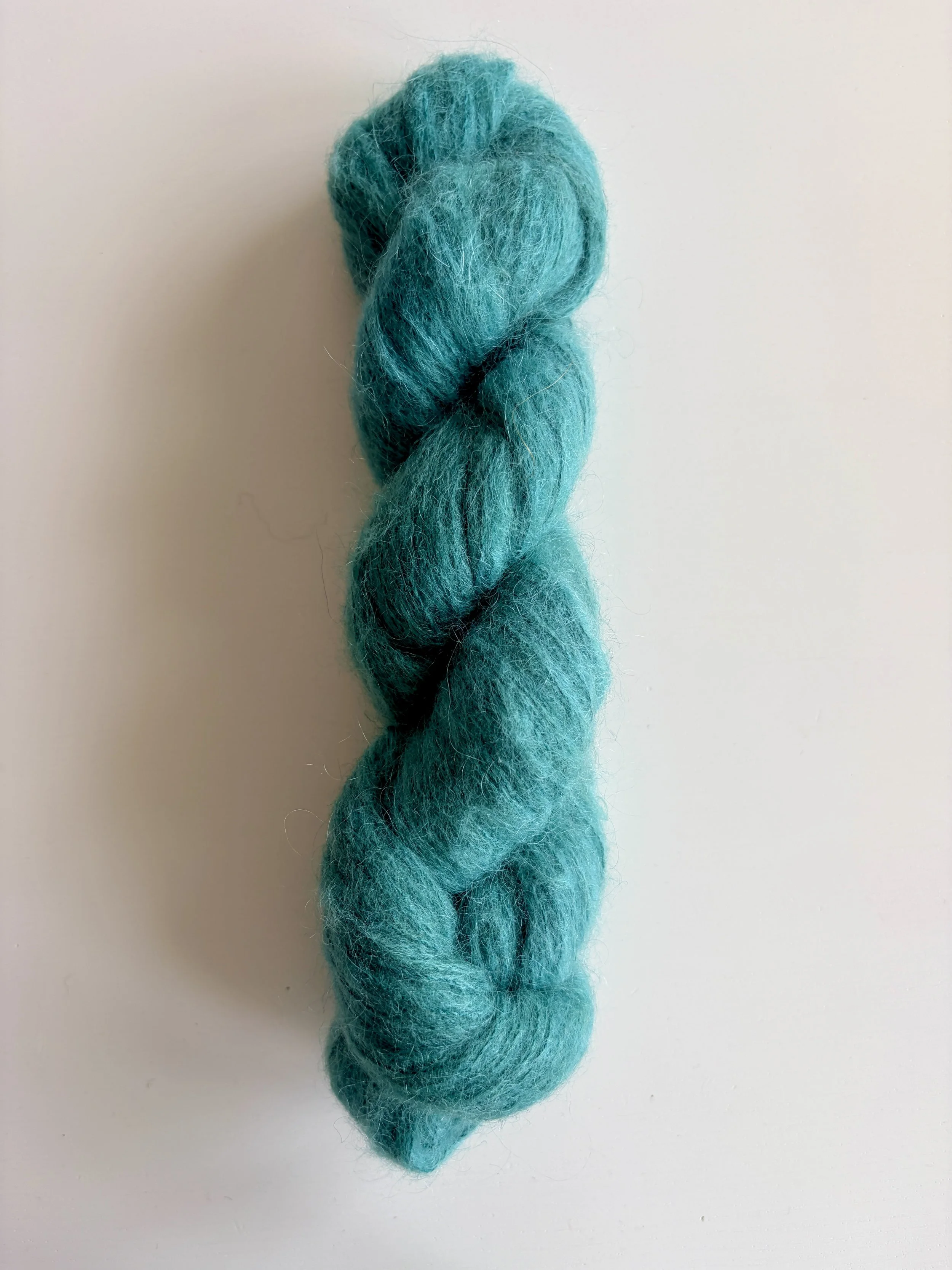 Mohair blau/grün