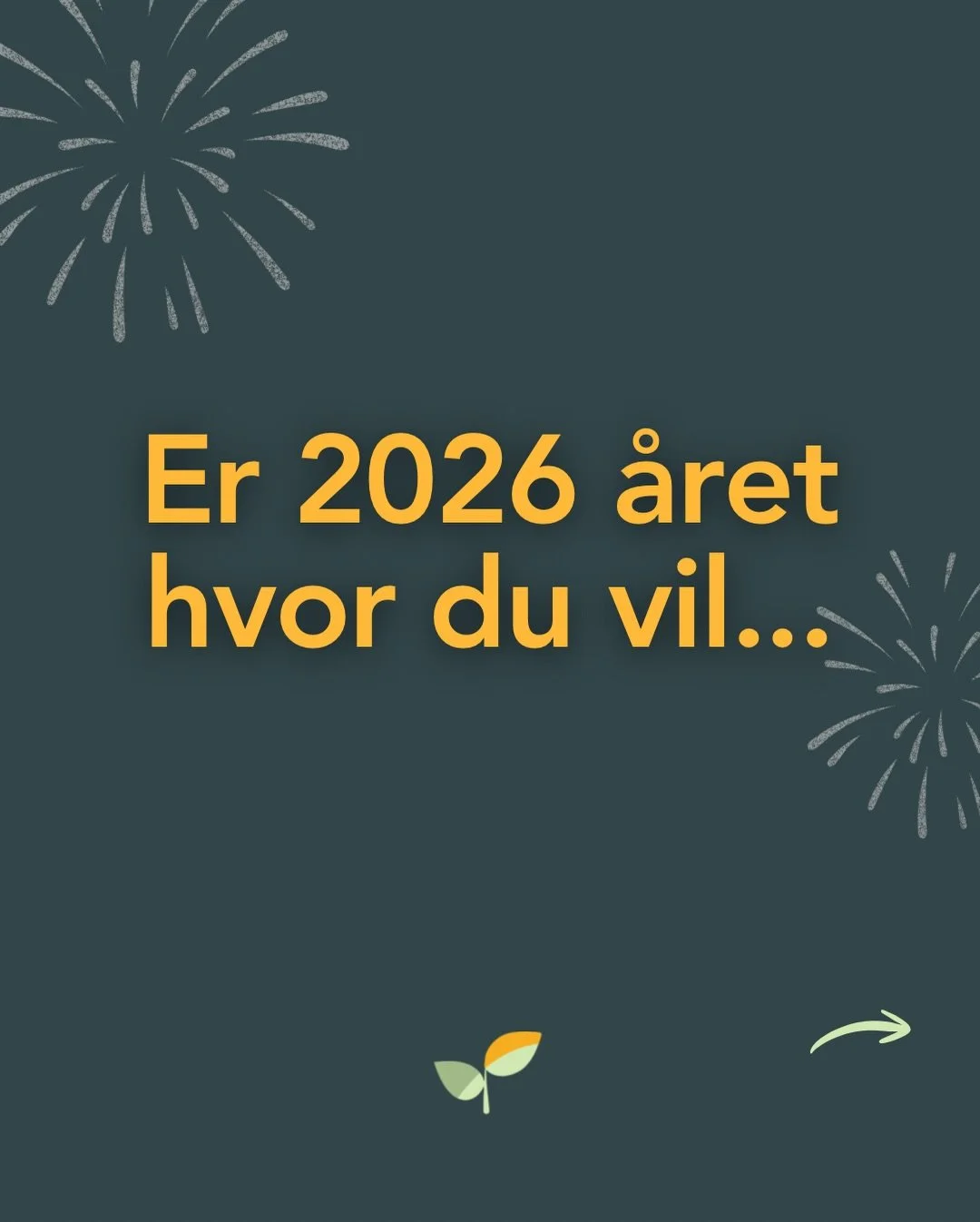 &Aring;ret g&aring;r p&aring; h&aelig;ld, og et nyt st&aring;r for d&oslash;ren.
M&aring;ske er det tid til at stoppe op, reflektere &ndash; og s&aelig;tte nye intentioner ✨ 

#nyt&aring;rsfors&aelig;t #ladsprogetgro #allesrettilsprog #kommunikation 