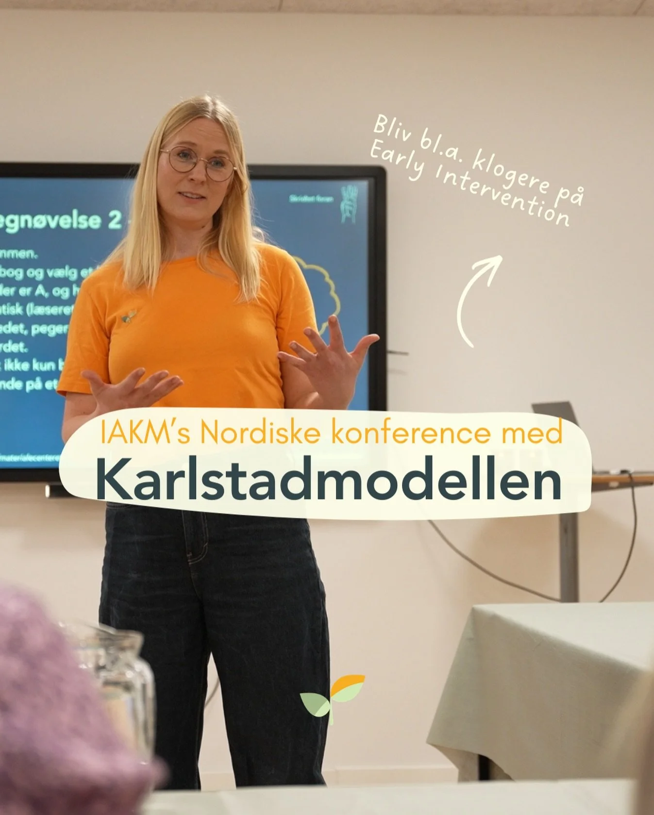 Sproget kommer ikke af sig selv 👶

P&aring; Nordisk konference med Karlstadmodellen holder Stine sammen med sine nordiske kollegaer i IAKM et opl&aelig;g om Early Intervention.

Med afs&aelig;t i et sp&oslash;rgeskema s&aelig;tter de bl.a. fokus p&a