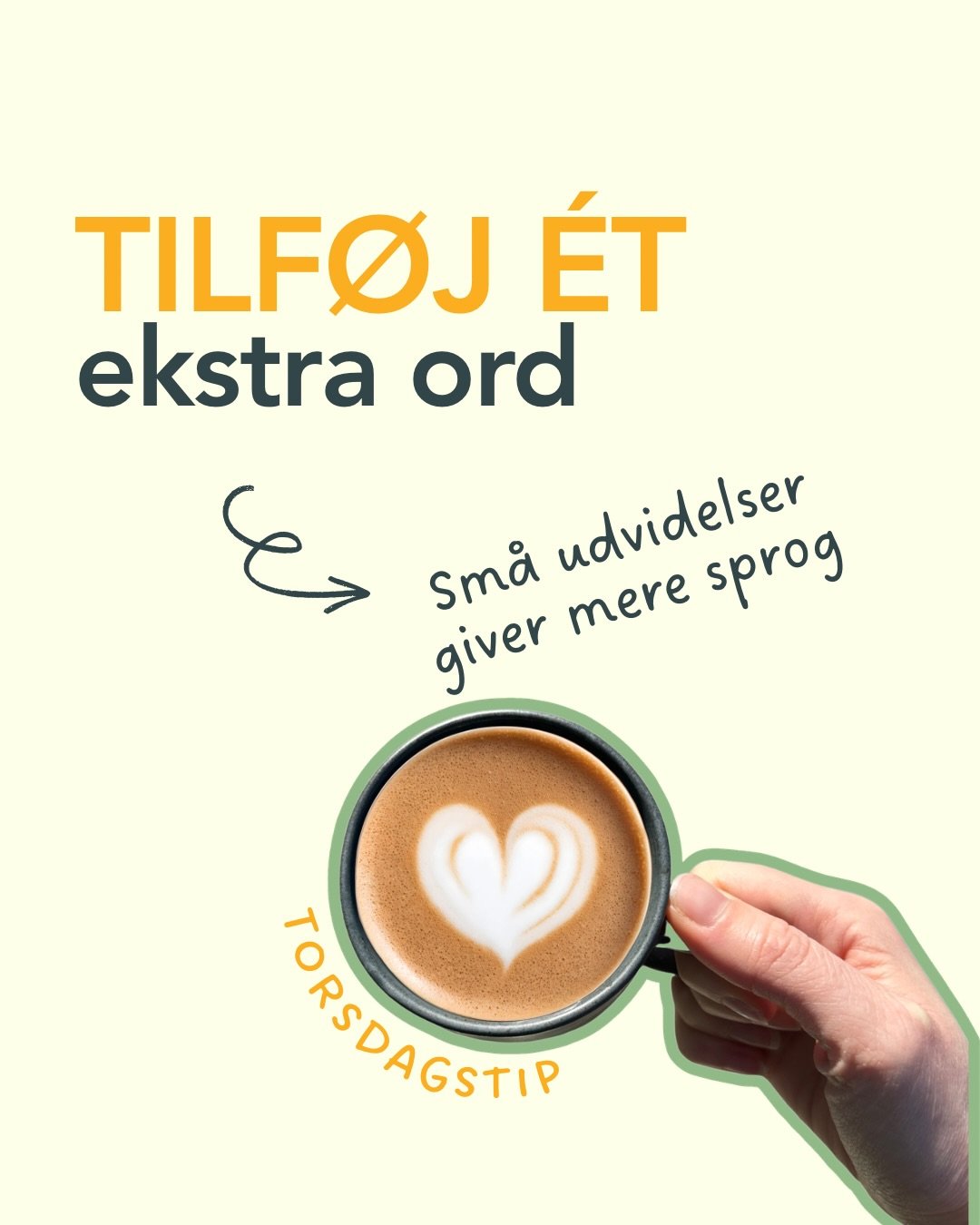 Det er ikke at rette p&aring; barnet, n&aring;r man p&aring;peger et ekstra ord. Ved at p&aring;pege et ekstra ord, som fx at s&aelig;tte &ldquo;mere&rdquo; foran, hj&aelig;lper du barnet med at styrke sit ordforr&aring;d og f&aring; en bedre forst&a