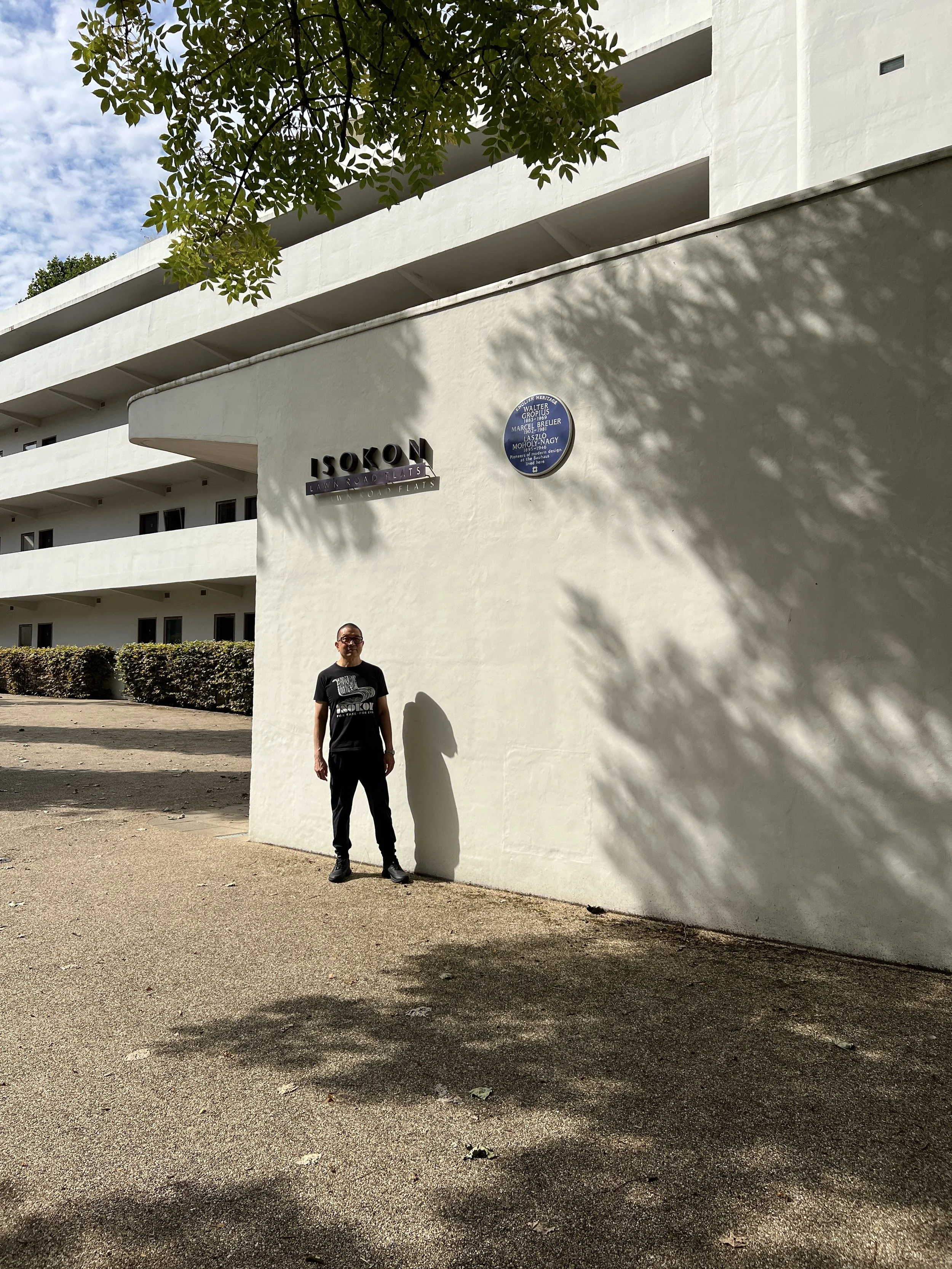 At the Isokon Gallery, Britain's first reinforced concrete apartment block, completed in 1934, and home to Bauhaus emigrés, Agatha Christie and Soviet spies, amongst others.