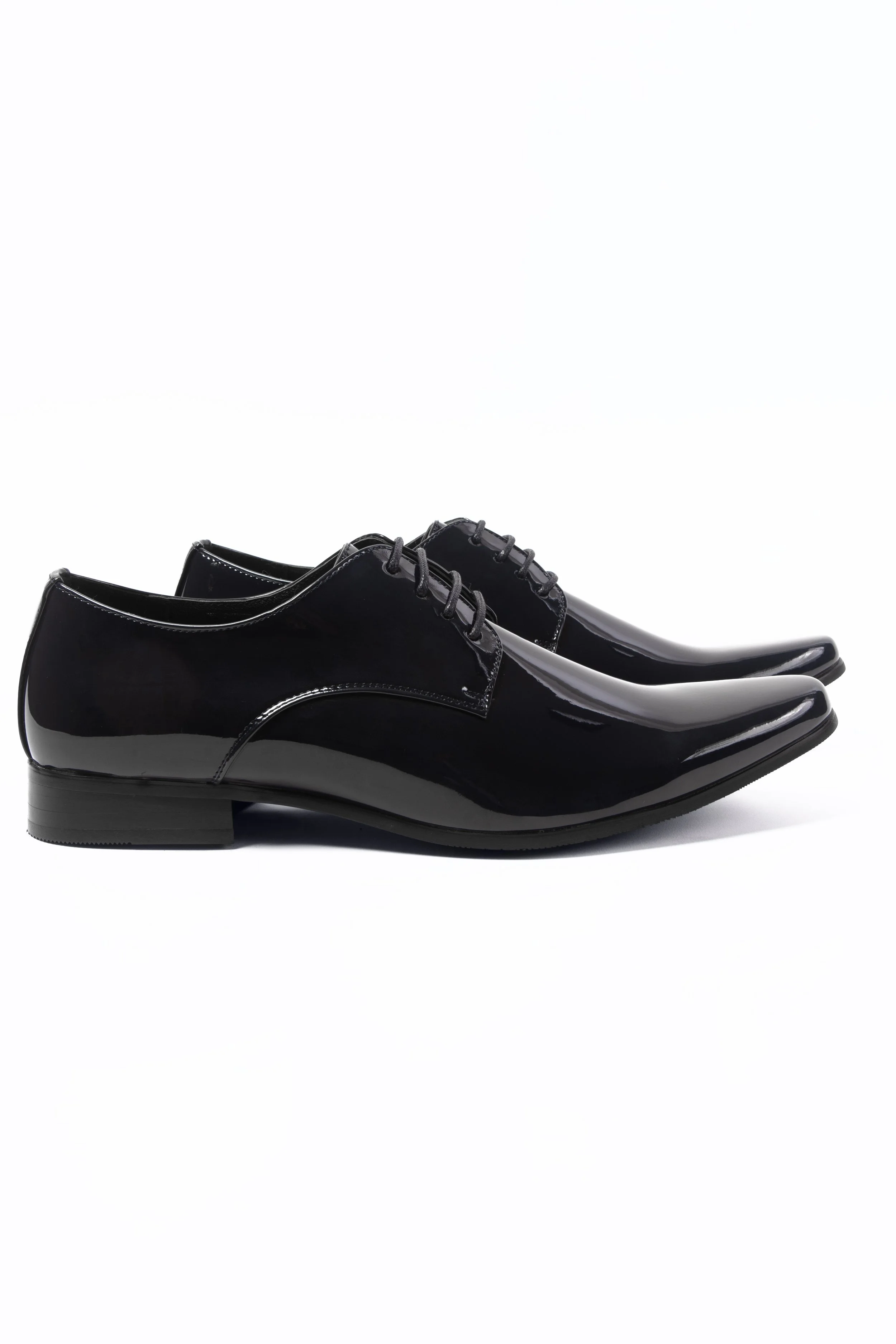 Dobell Navy Patent Contemporary Dress shoes 1.jpg