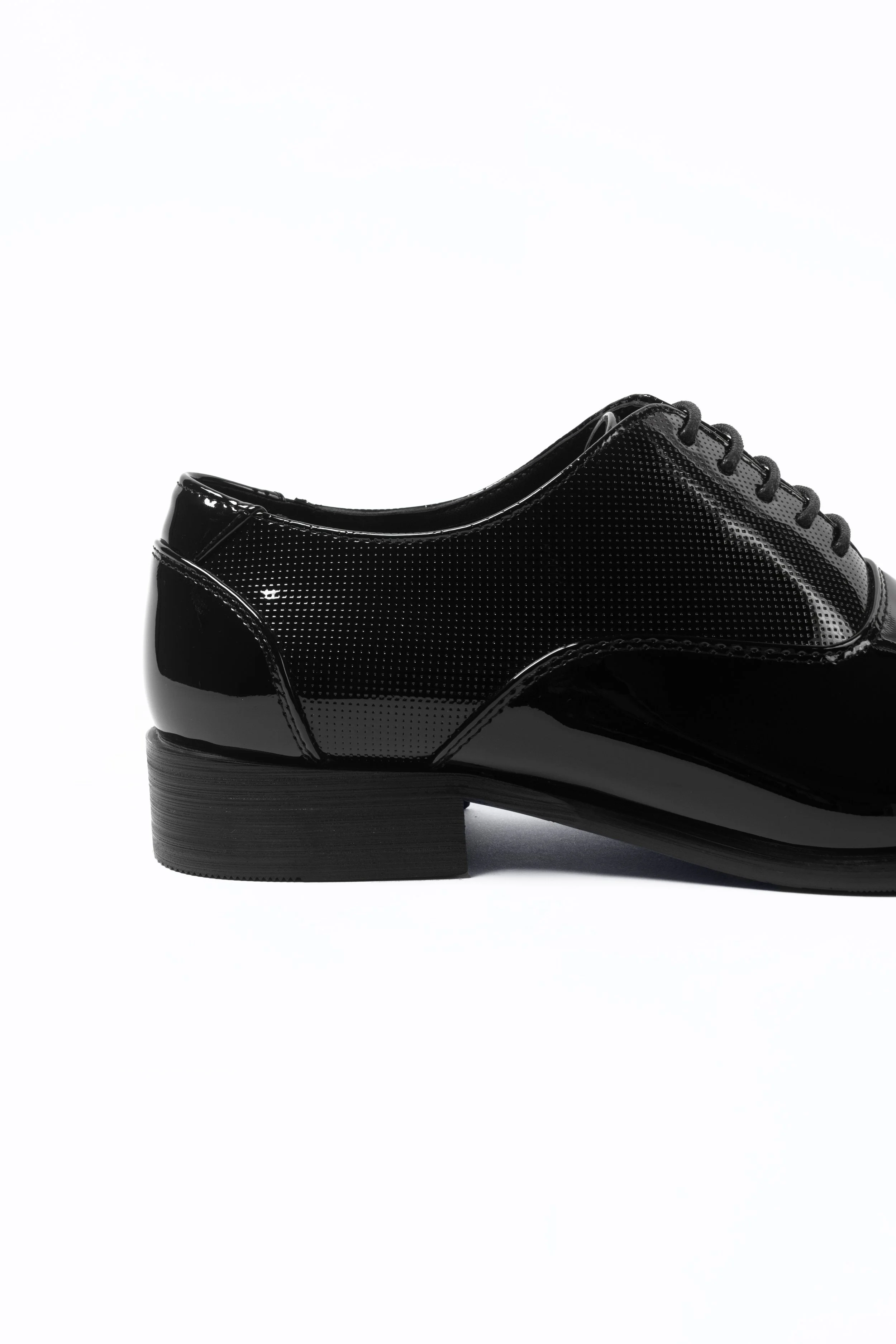 Dobell Black Contemporary Oxford Dress Shoes 2.jpg