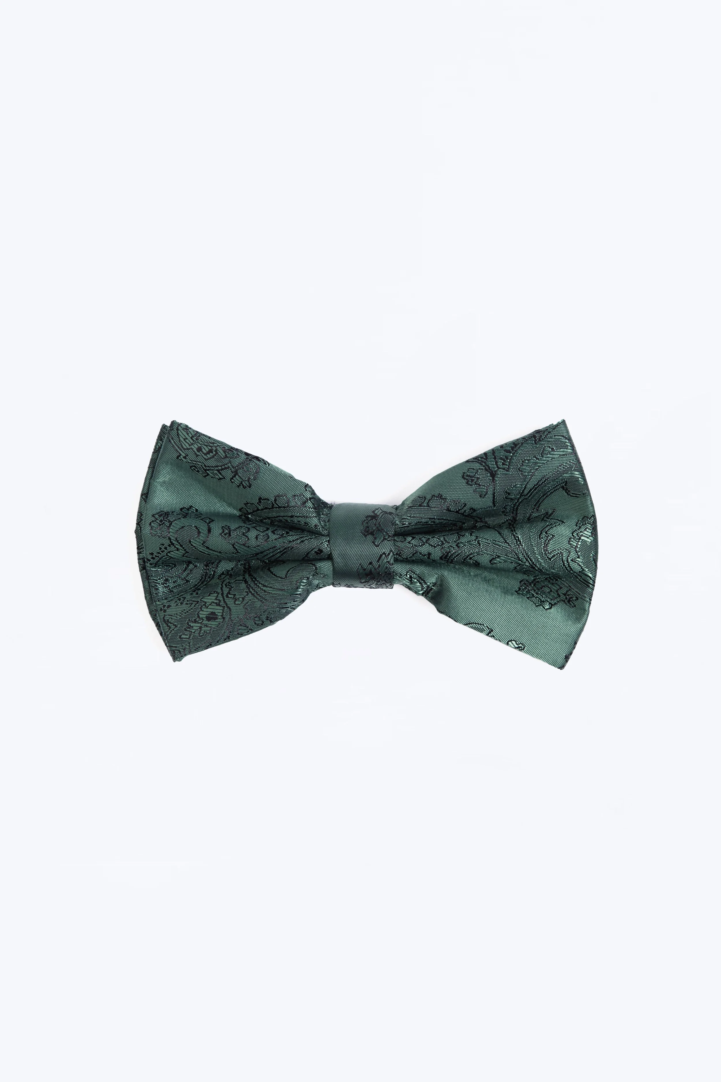 Dobell Racing Green Paisley Bow Tie.jpg