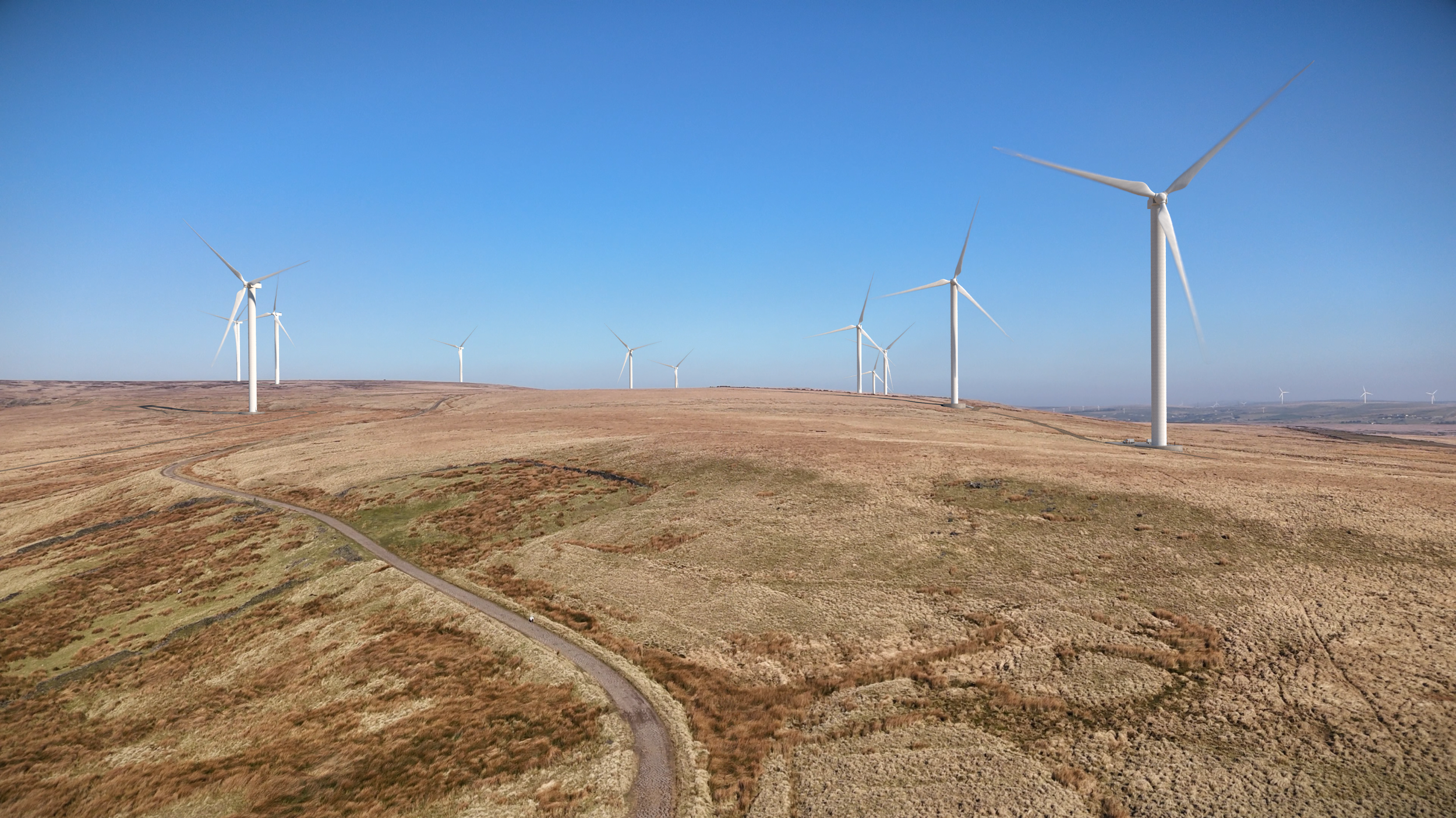 CGI of wind turbines