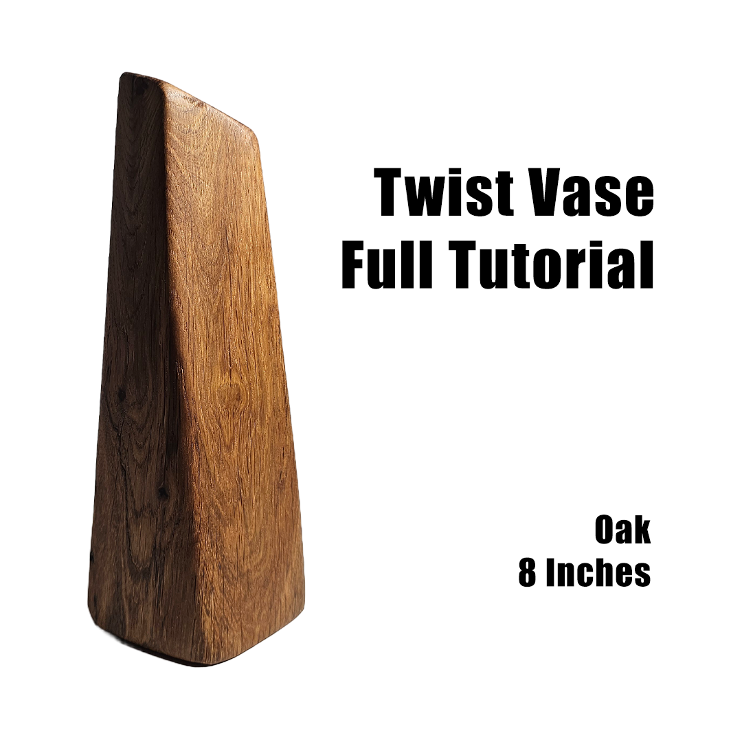 Oak Vase Carving Tutorial - Twist Series