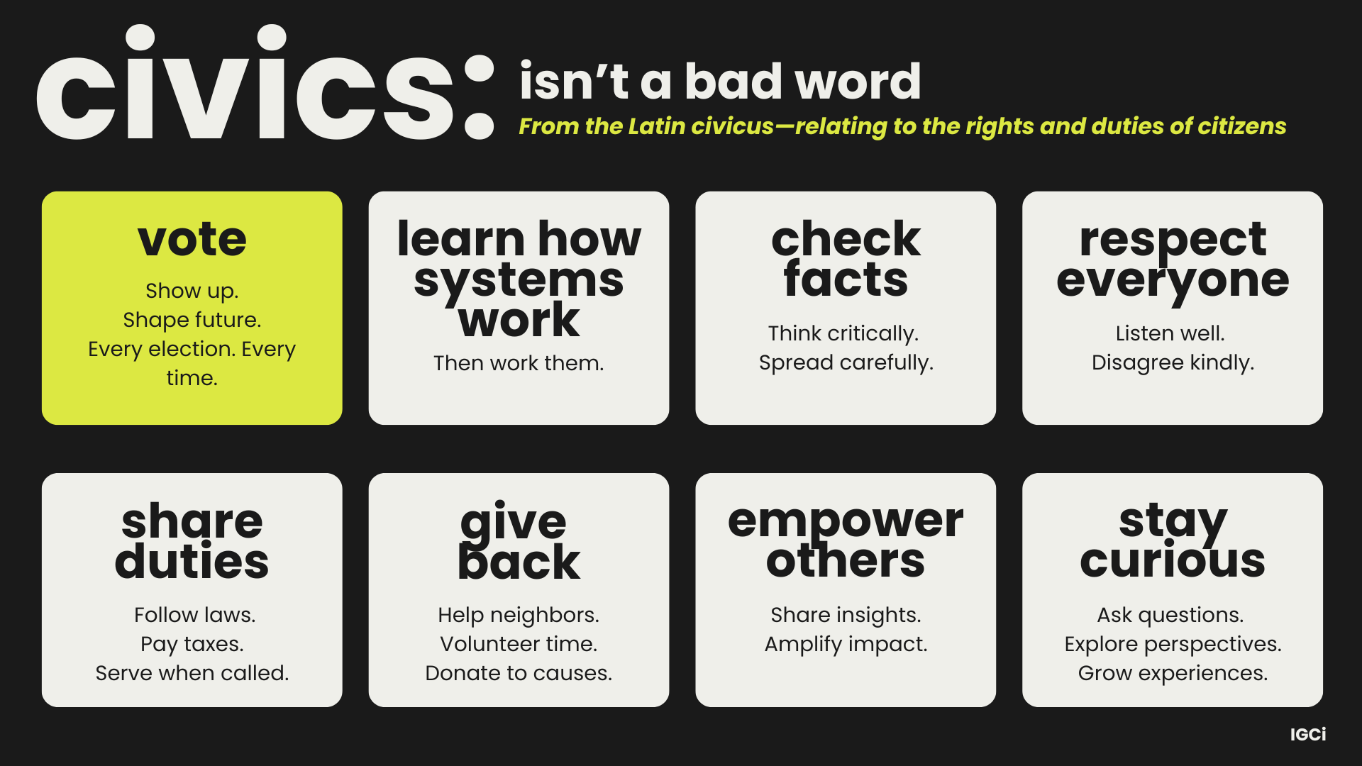 Understand Civics in Plain Language — In Good Company