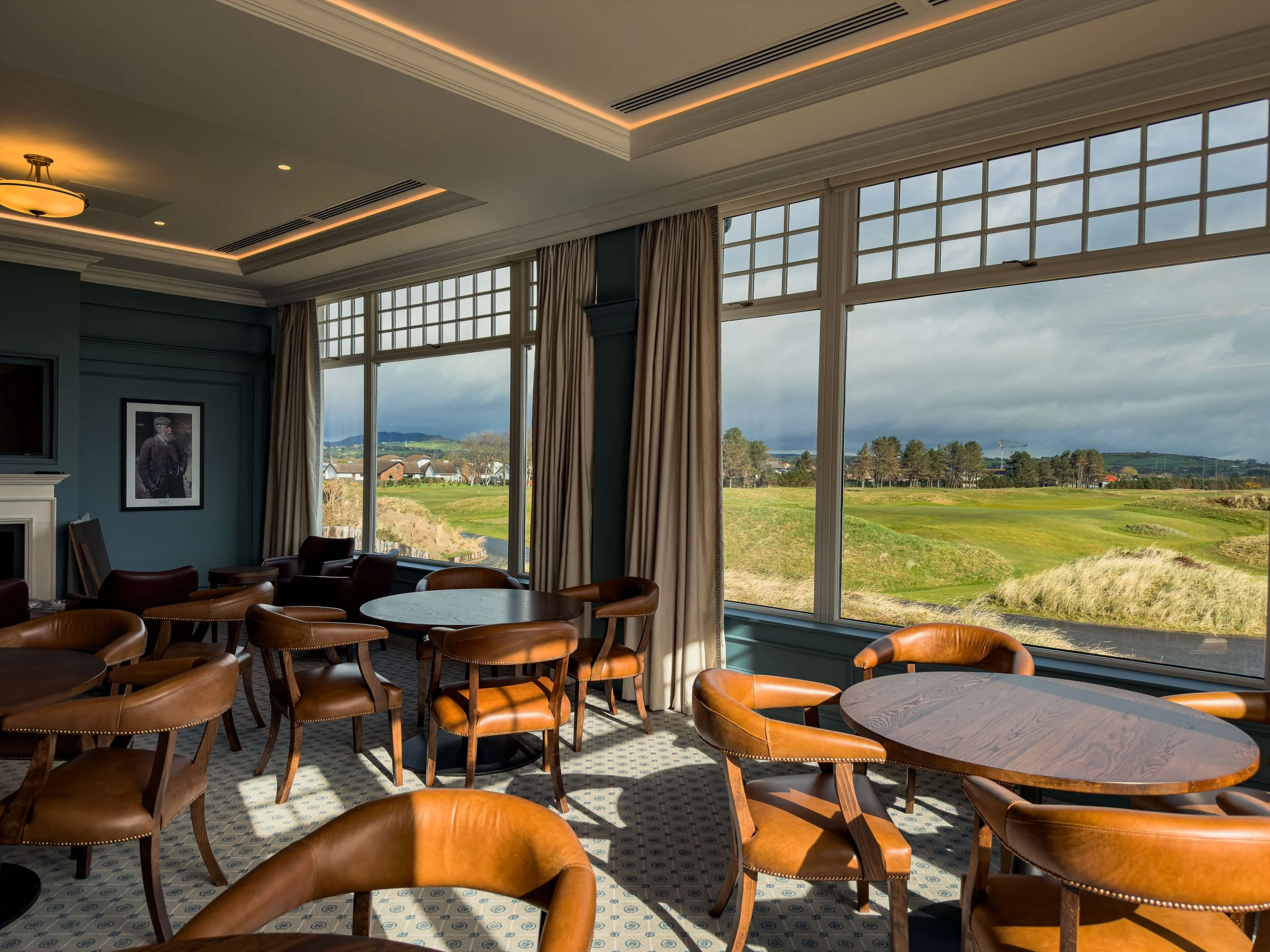 interior image from the county down royal gold course after their refurbishment