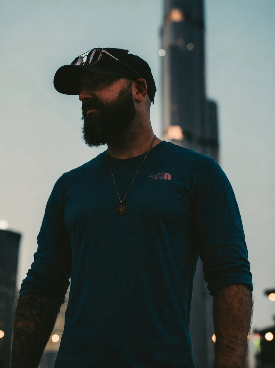 Dean Black on location in Dubai