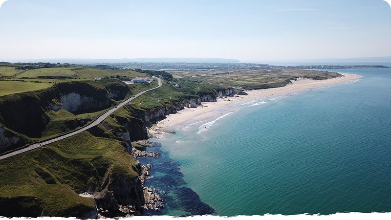 Professional Drone Photography, taken along Northern Ireland Coastline
