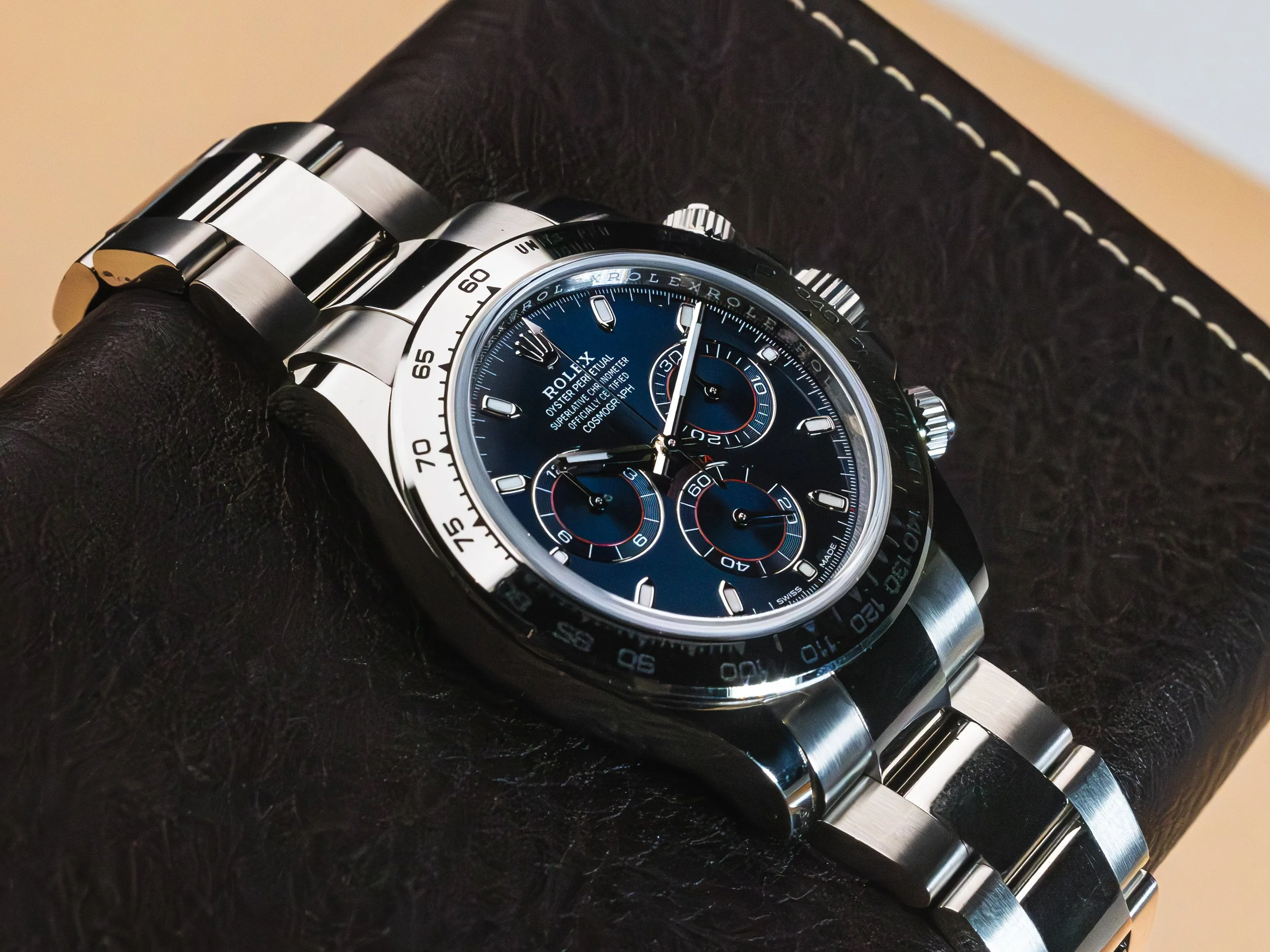 a commercial photograph featuring a rolex, taken for Pride & Pinion in Belfast