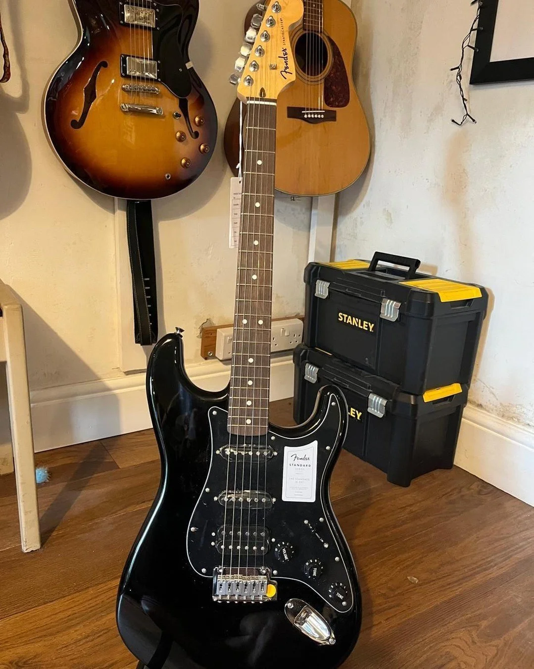 For Sale - Brand New Fender Standard Stratocaster HSS. All Black. &pound;450