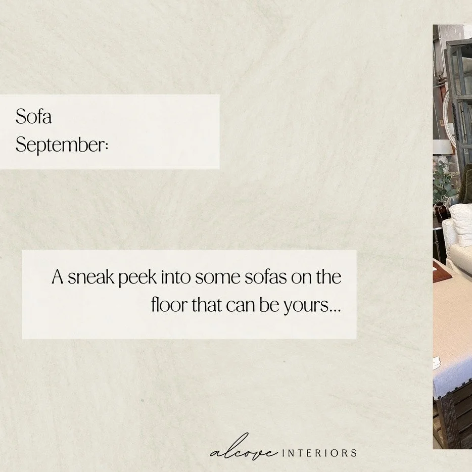 Sofa September! 🛋️✨

Take 10% off ALL sofas &mdash; whether you find your dream piece on our floor or customize one just for you. Don&rsquo;t miss this chance to upgrade your space with style + savings! 
Sneak Peek at just some of our sofas at the w