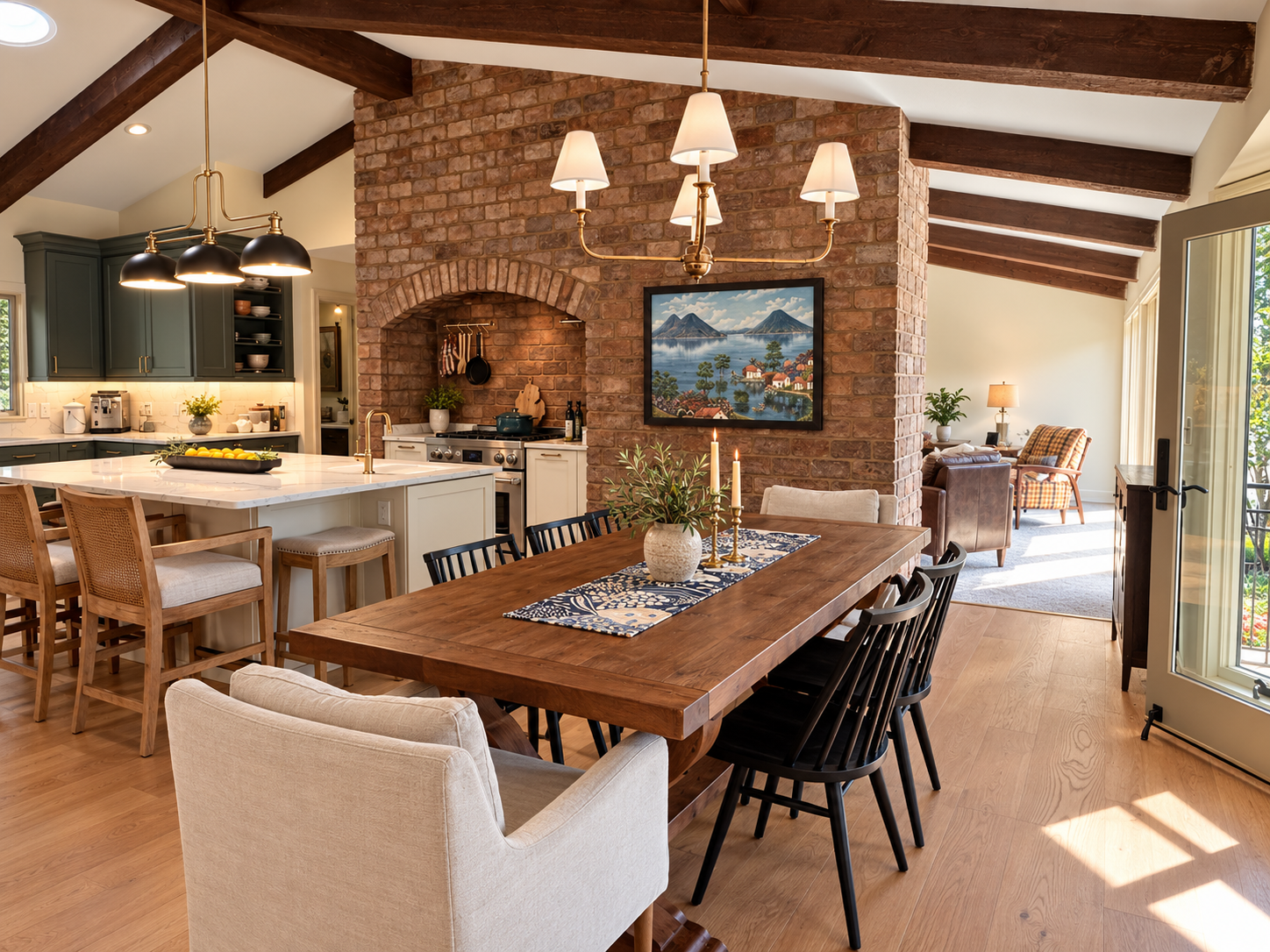 Rustic Kitchen Dining with Brick Arch.png
