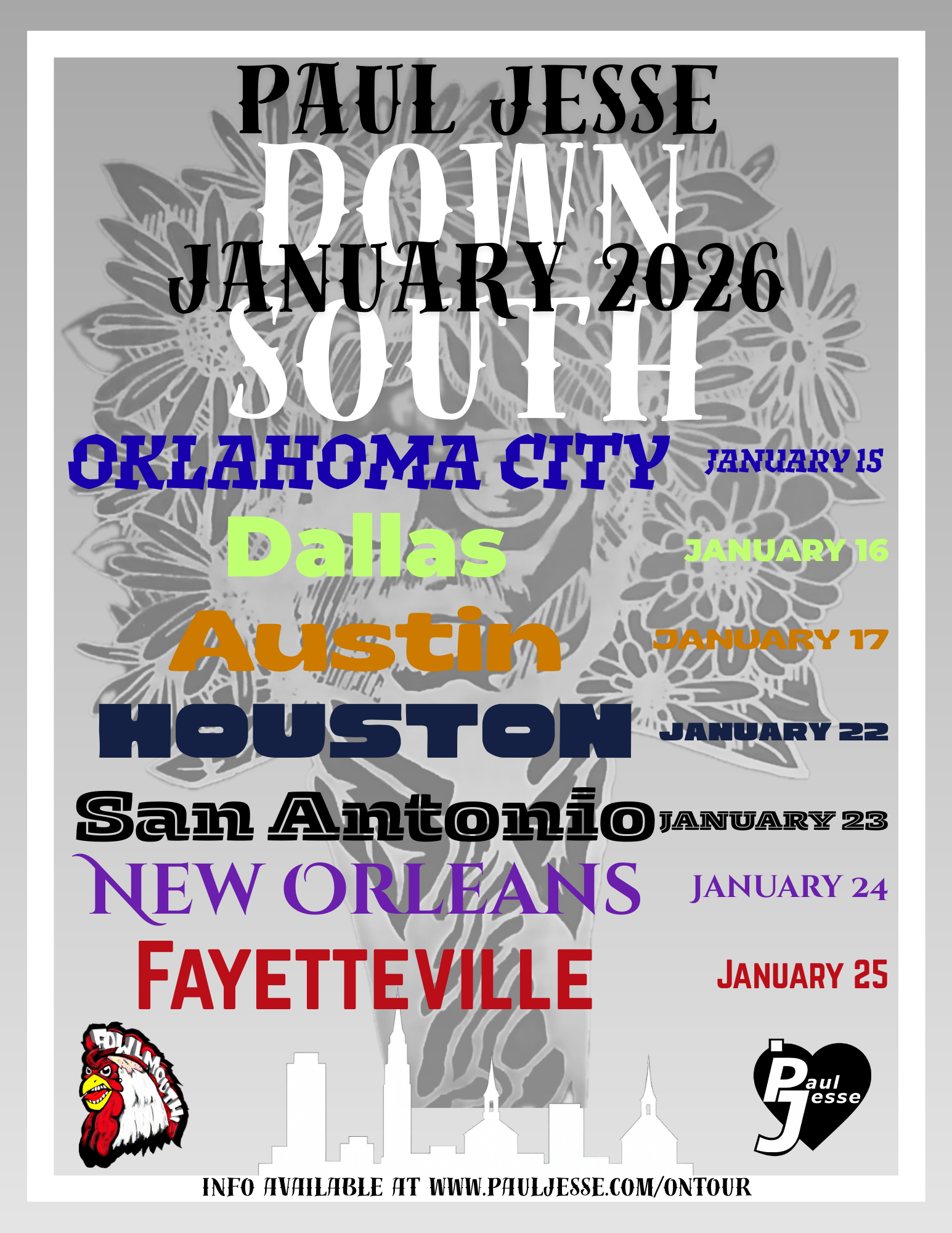 Paul Jesse Down South Tour