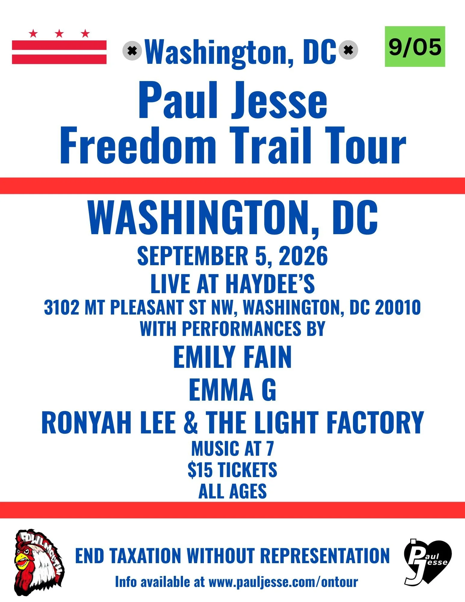 Paul Jesse Freedom Trail Tour: Washington DC