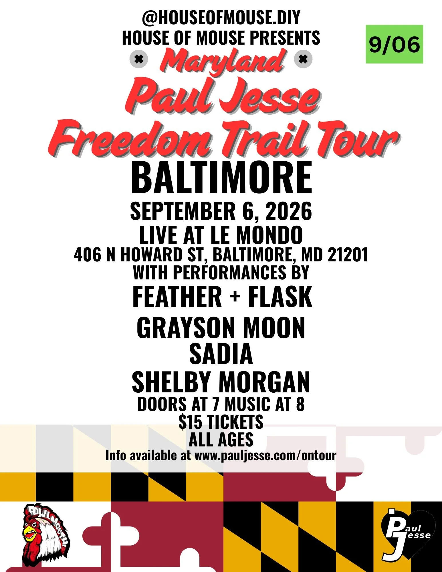 Paul Jesse Freedom Trail Tour: Baltimore