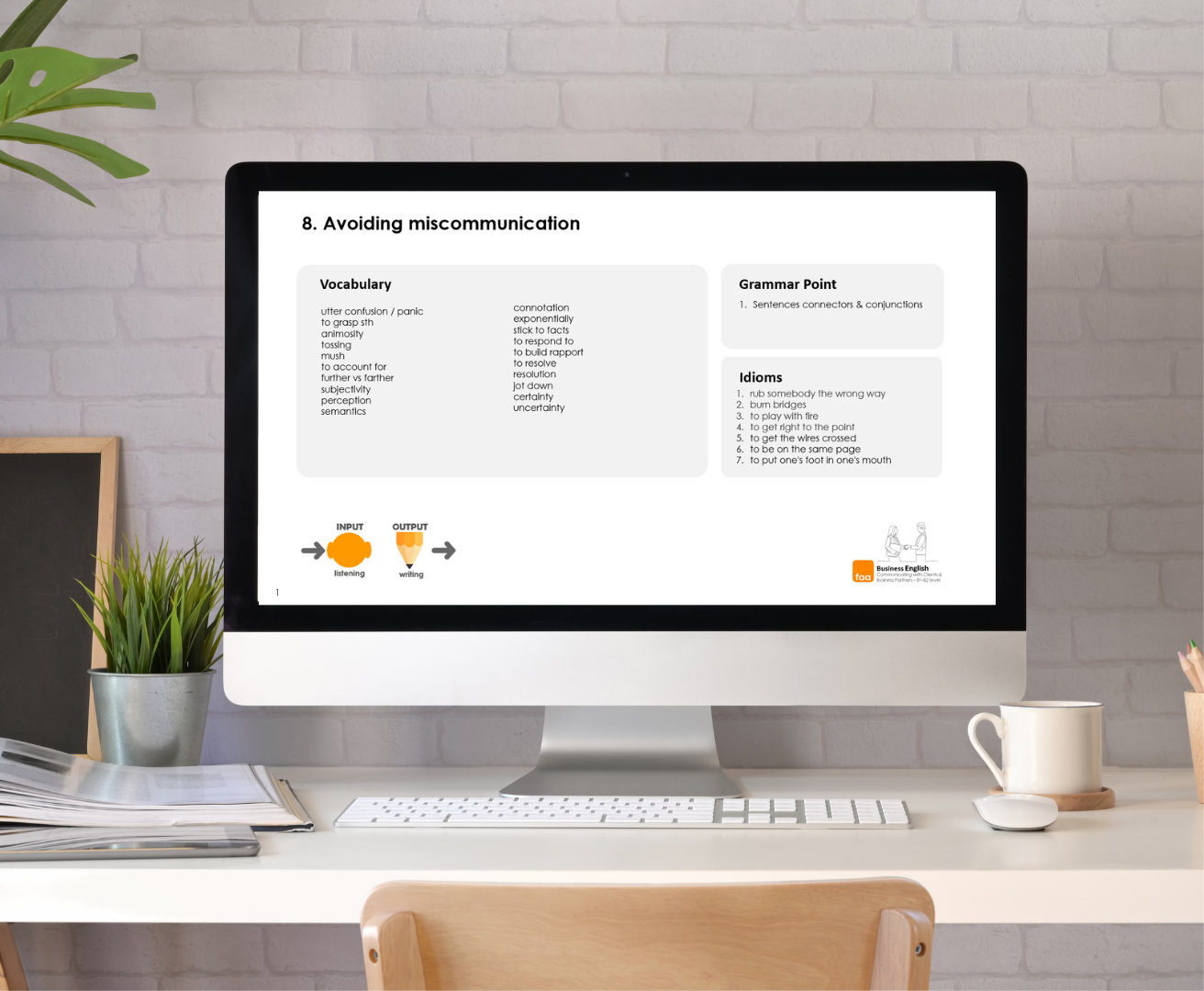 The Salad Bar Menu faa Language Coaching Business Englisch