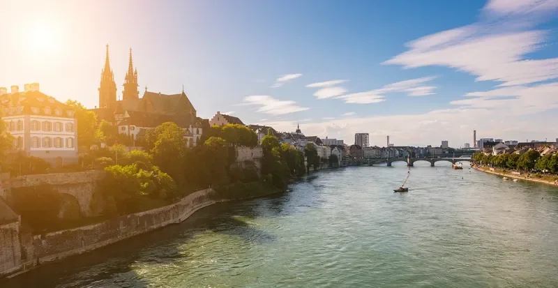View of Basel, Switzerland, representing the international environment behind faa Language Coaching.