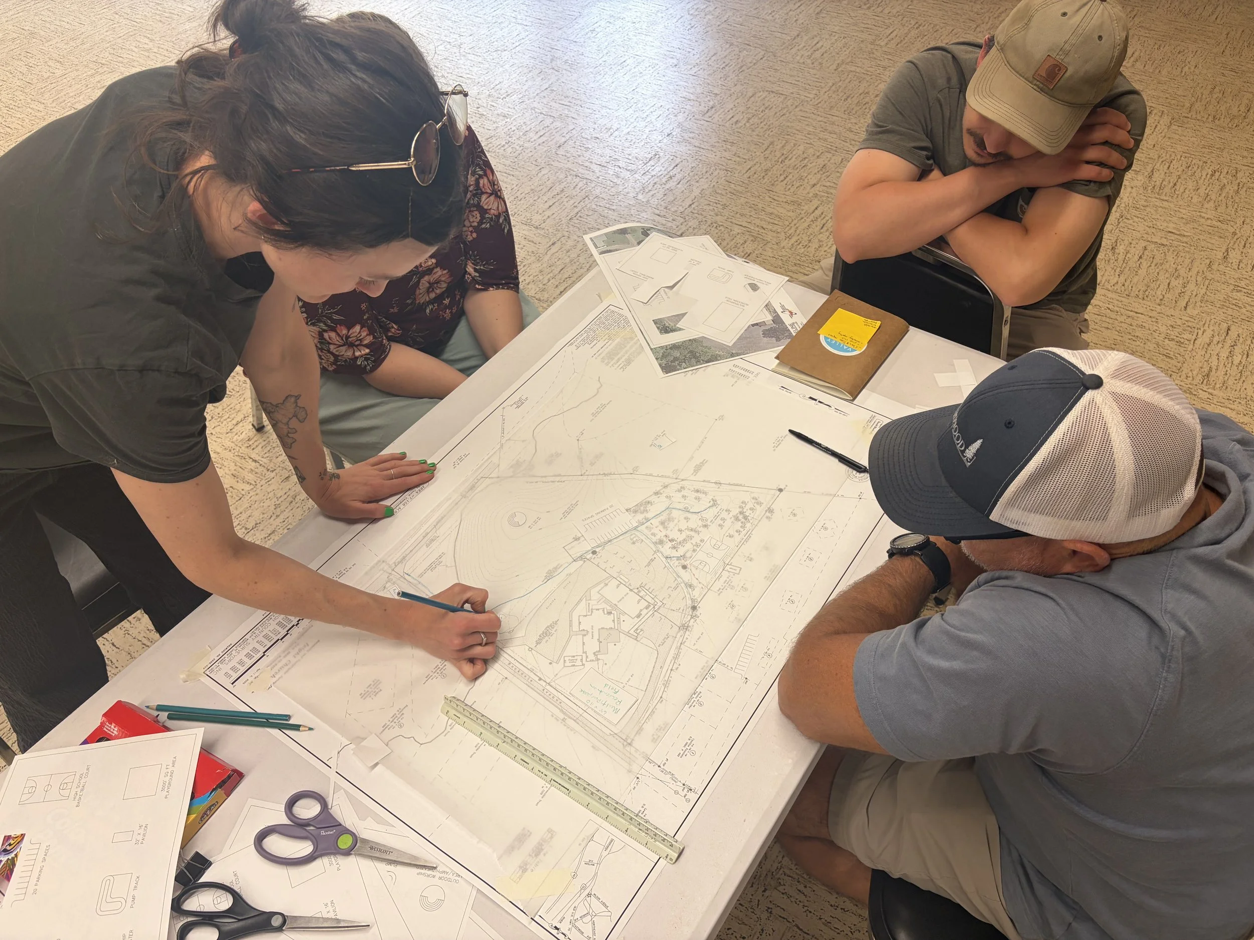 Appalachian Design Center Conceptual Site Plan in Swannanoa, NC
