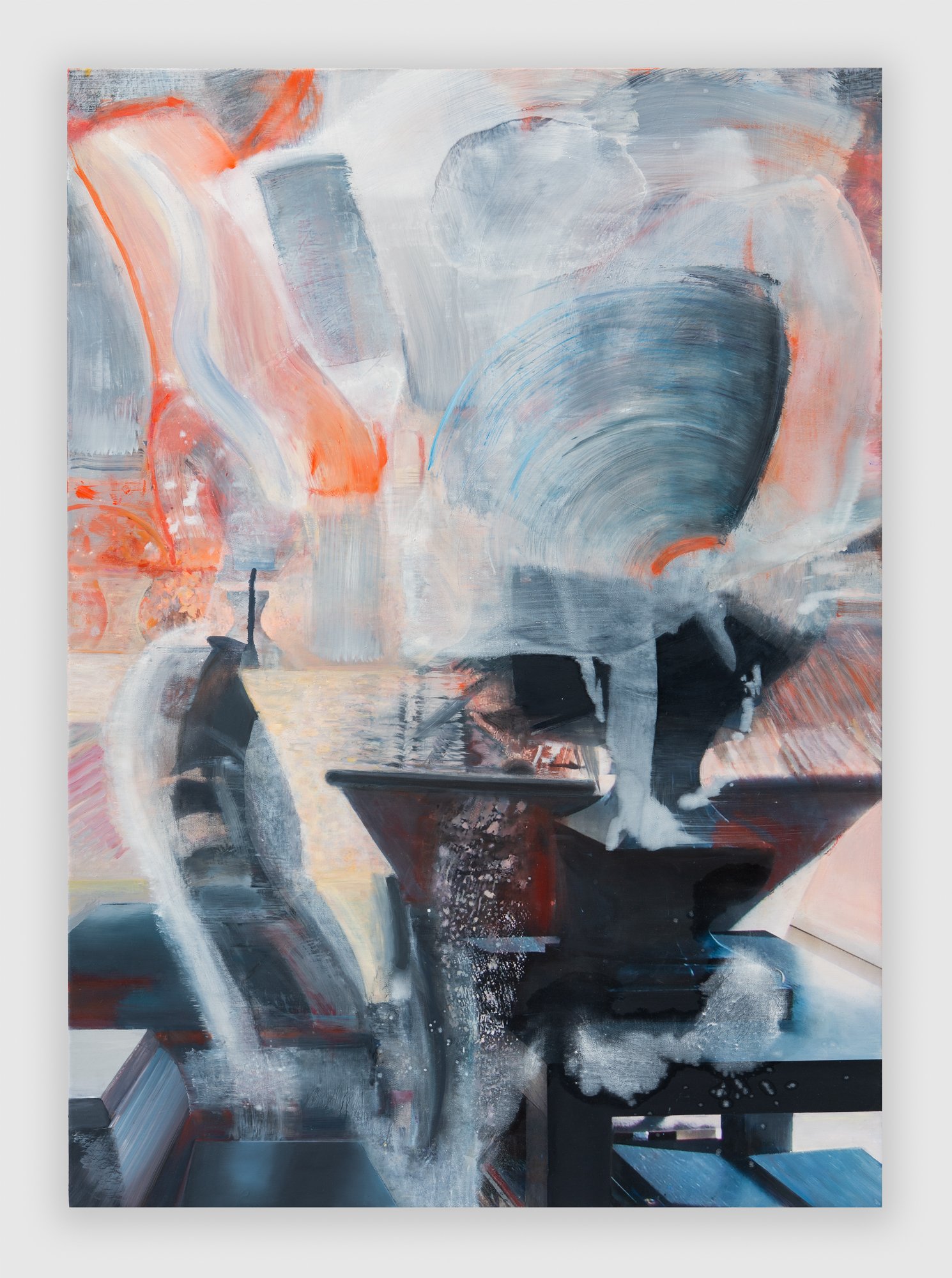 “Four O'Clock Lovers“ 2026, 42" x  30,"  oil on digitally printed canvas